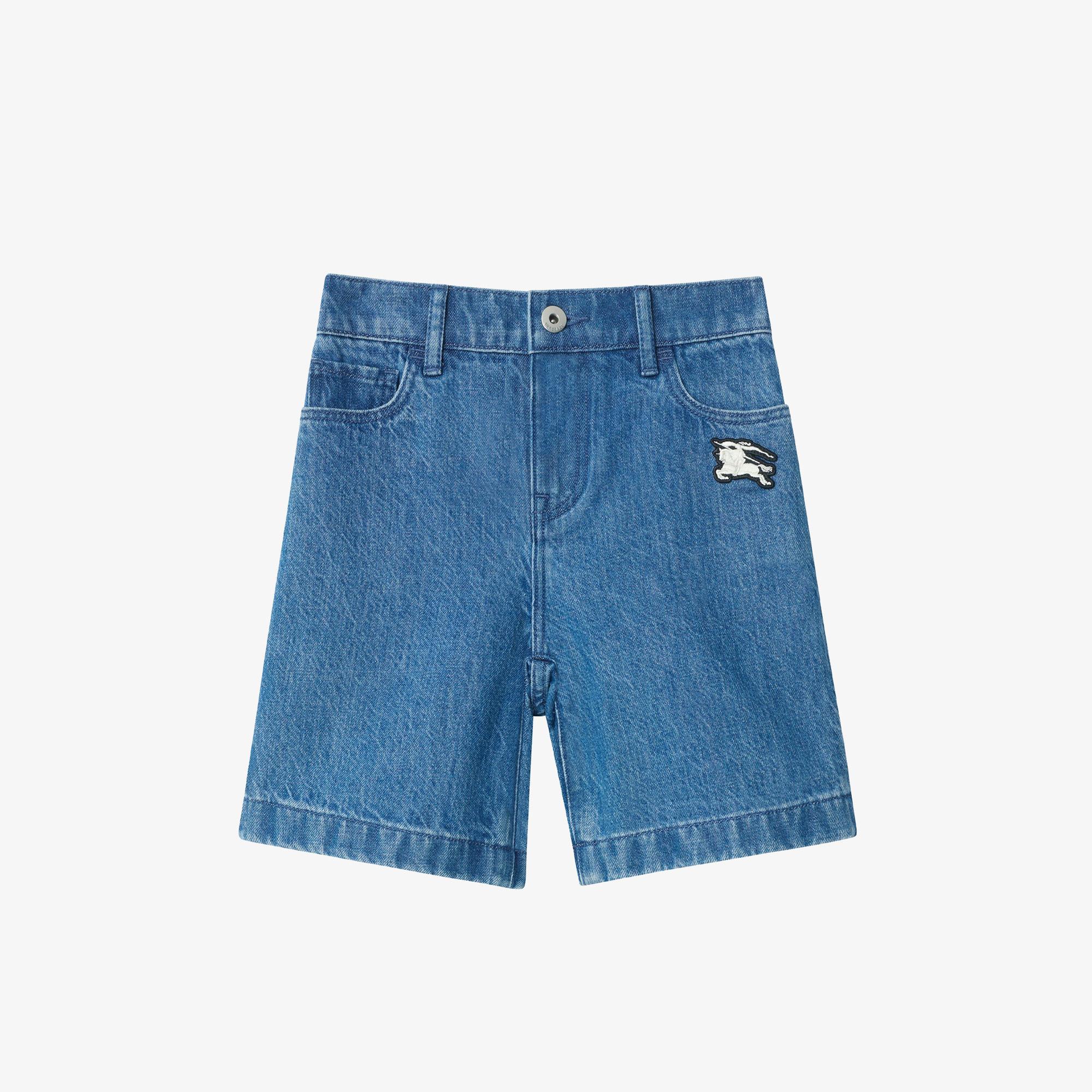 Burberry Denim Çocuk Mavi Şort
