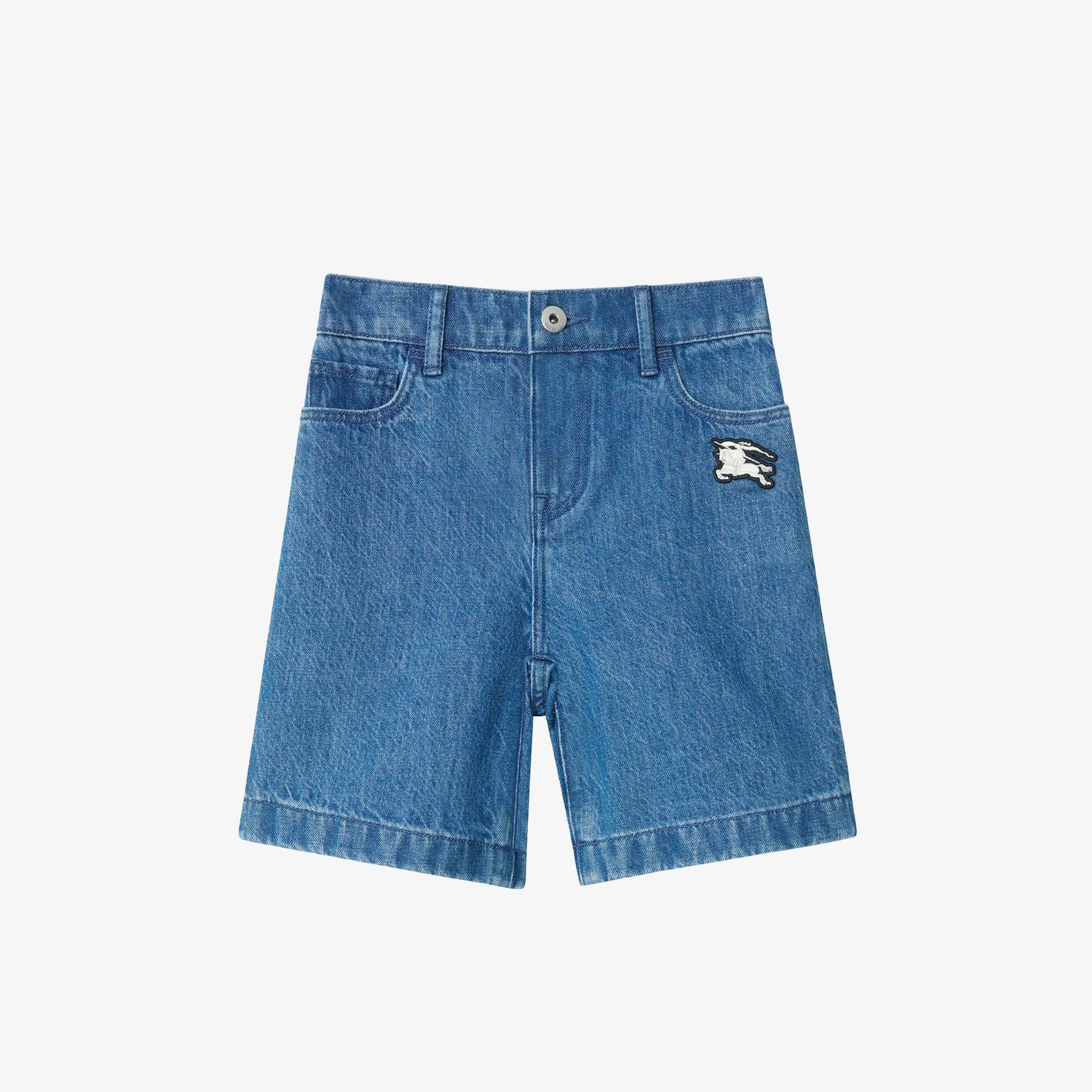 Burberry Denim Çocuk Mavi Şort