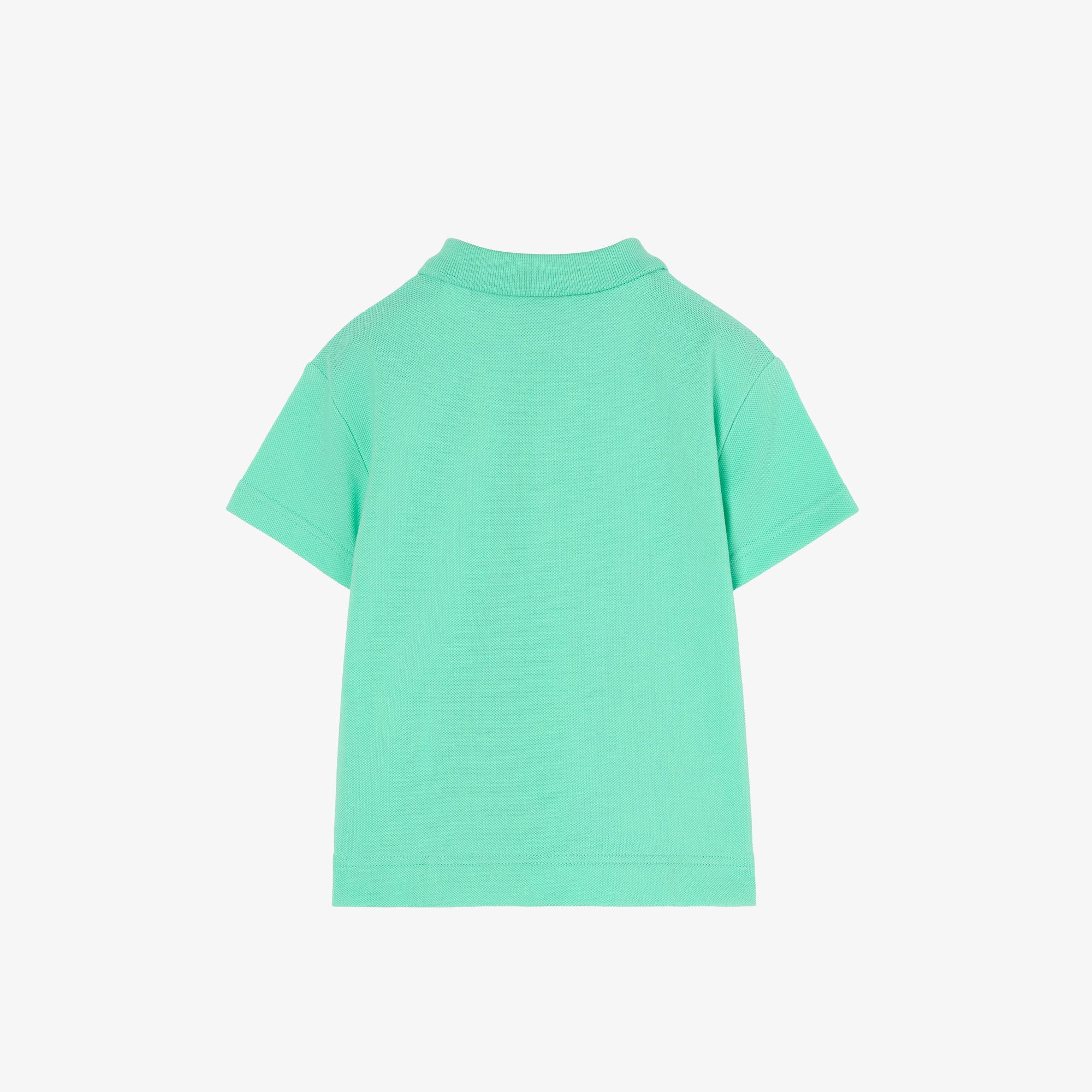 Burberry Cotton Piqua Çocuk Yeşil Polo