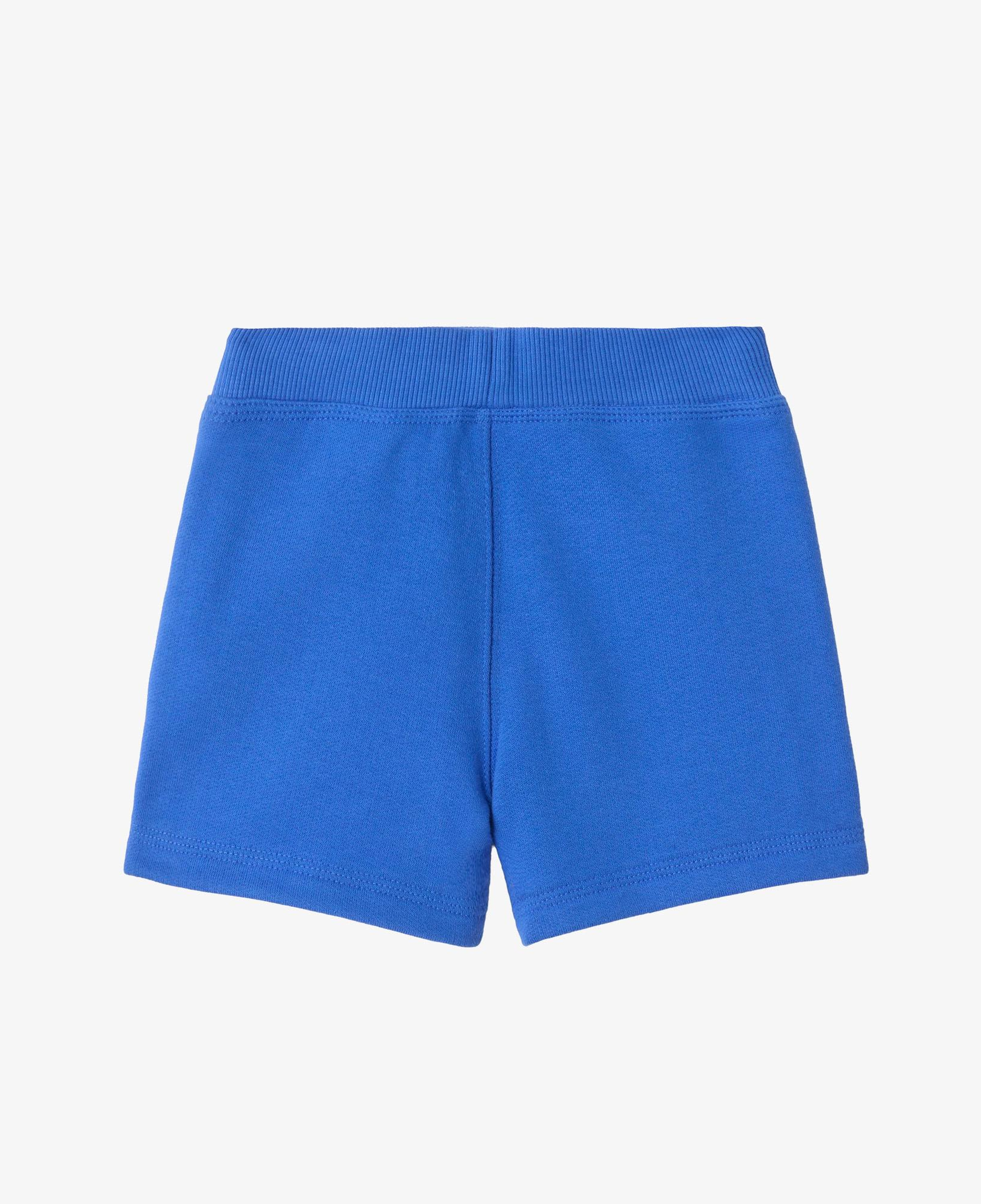 Burberry Check Trim Cotton Çocuk Mavi Şort