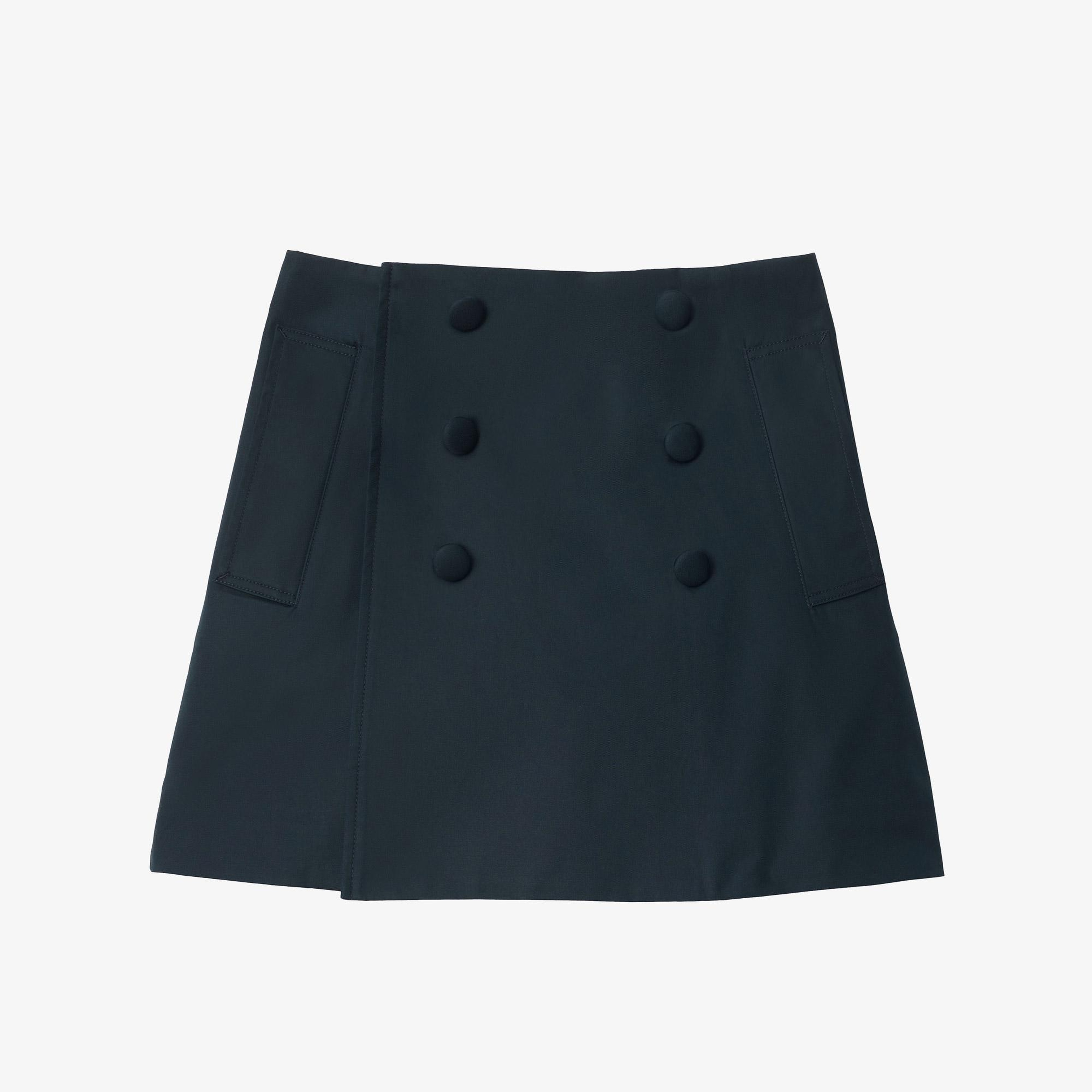 Burberry Cotton Trench Çocuk Lacivert Etek