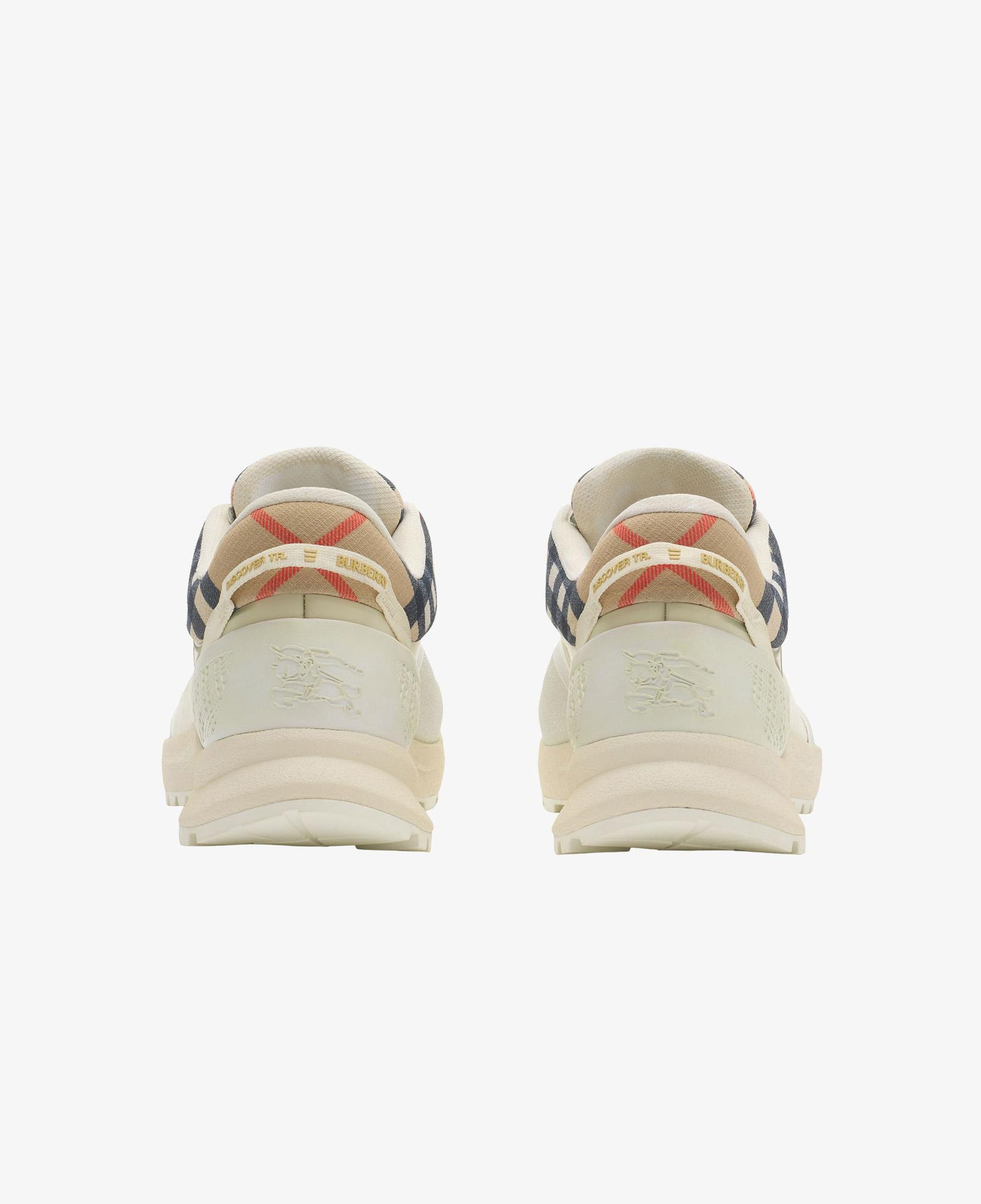 Burberry Check And Mesh Discover Erkek Krem Sneaker