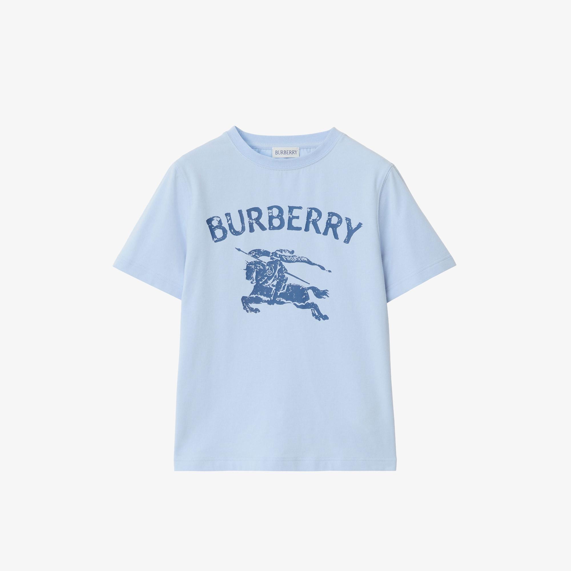 Burberry Cedar Stamp Ekd Çocuk Mavi T-Shirt