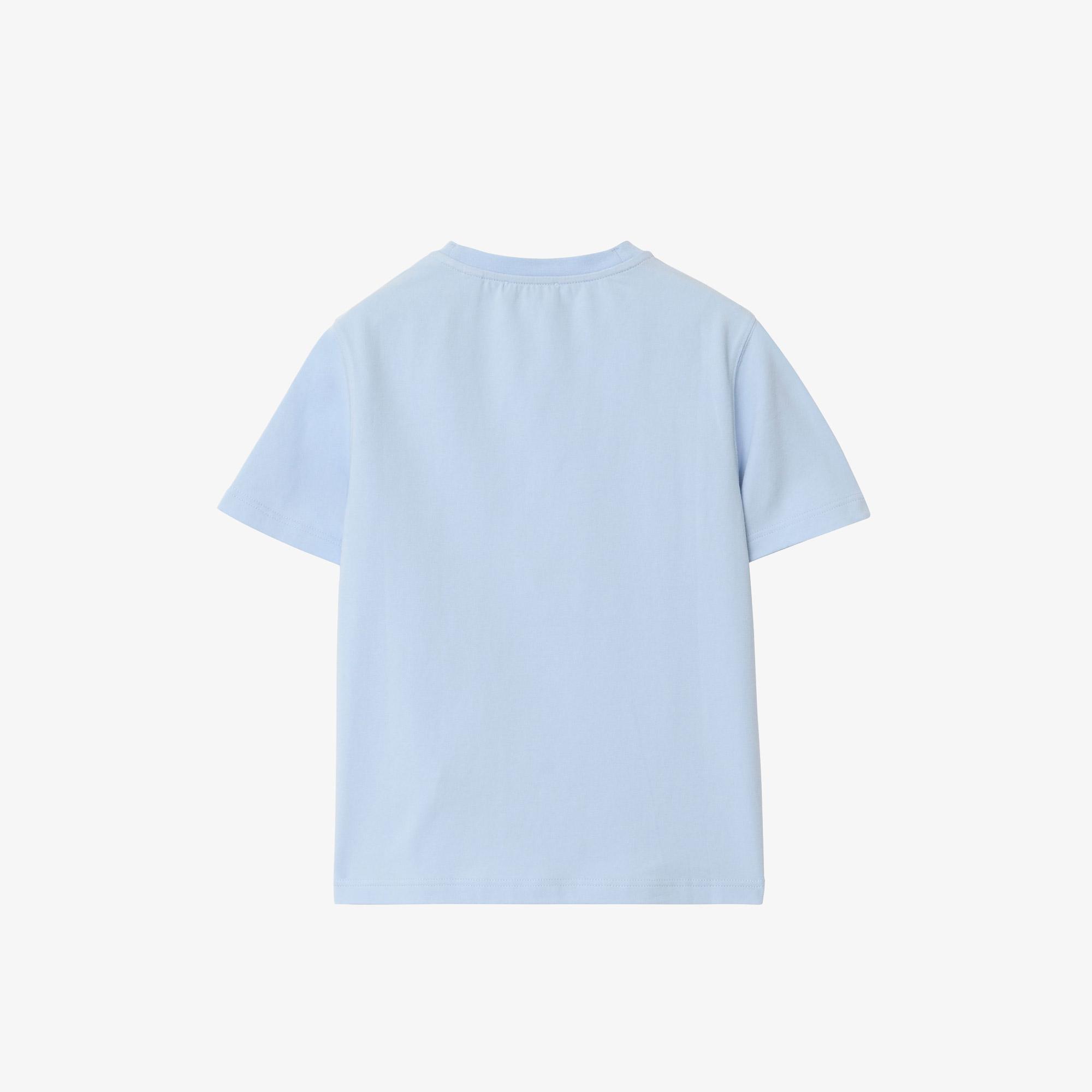 Burberry Cedar Stamp Ekd Çocuk Mavi T-Shirt
