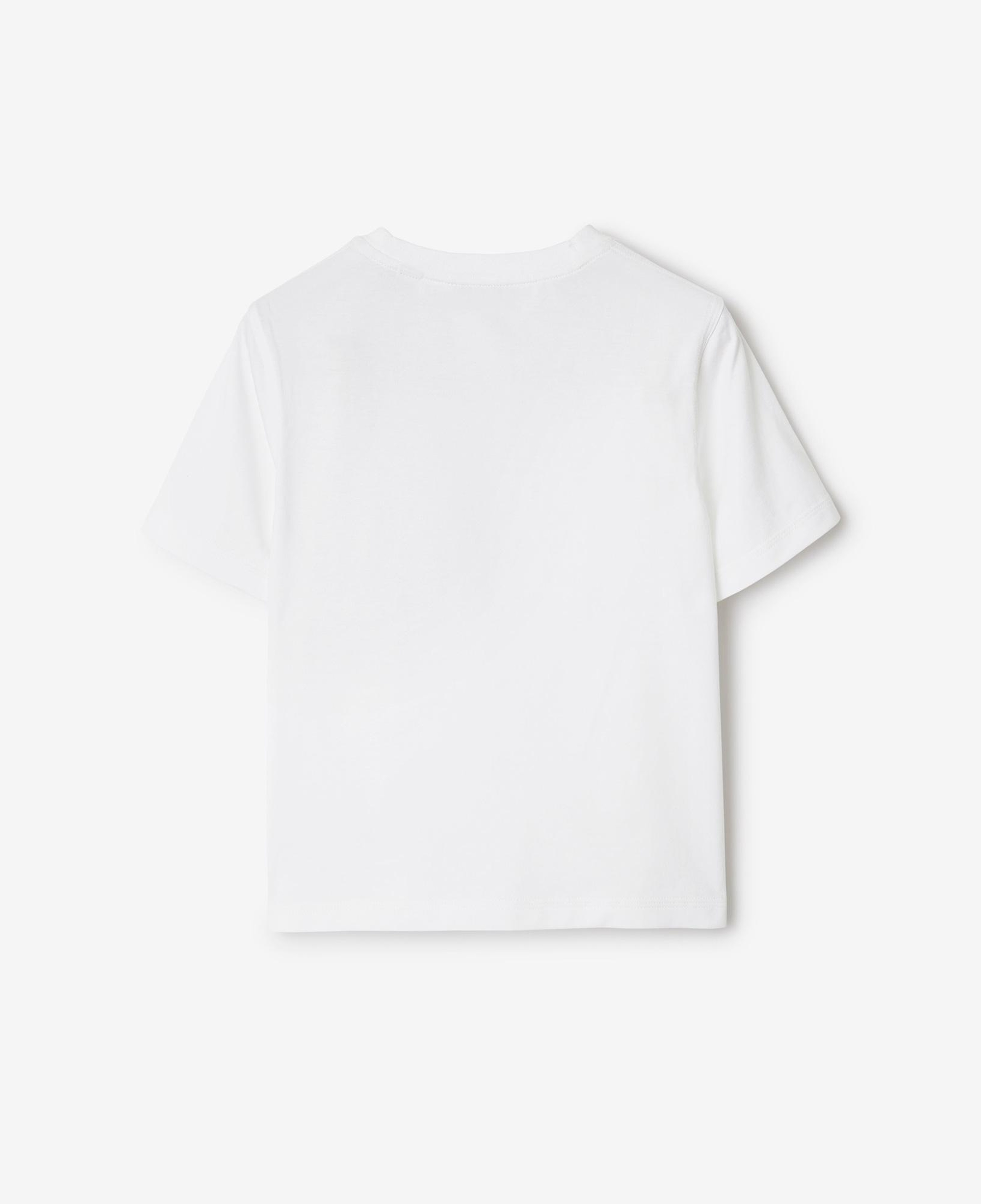 Burberry Cedar Label Cotton Çocuk Beyaz T-Shirt