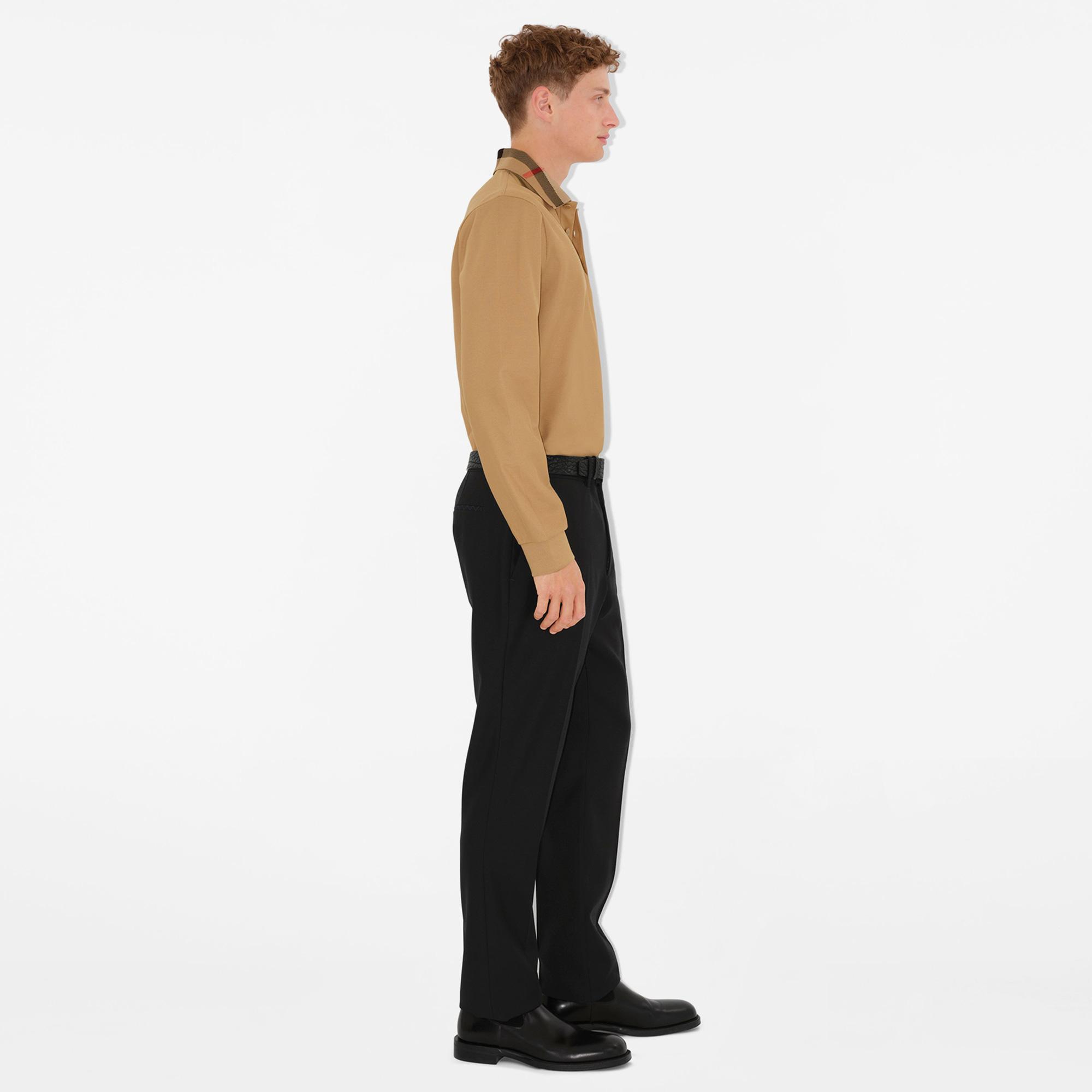 Burberry Pamuklu Erkek Bej Polo