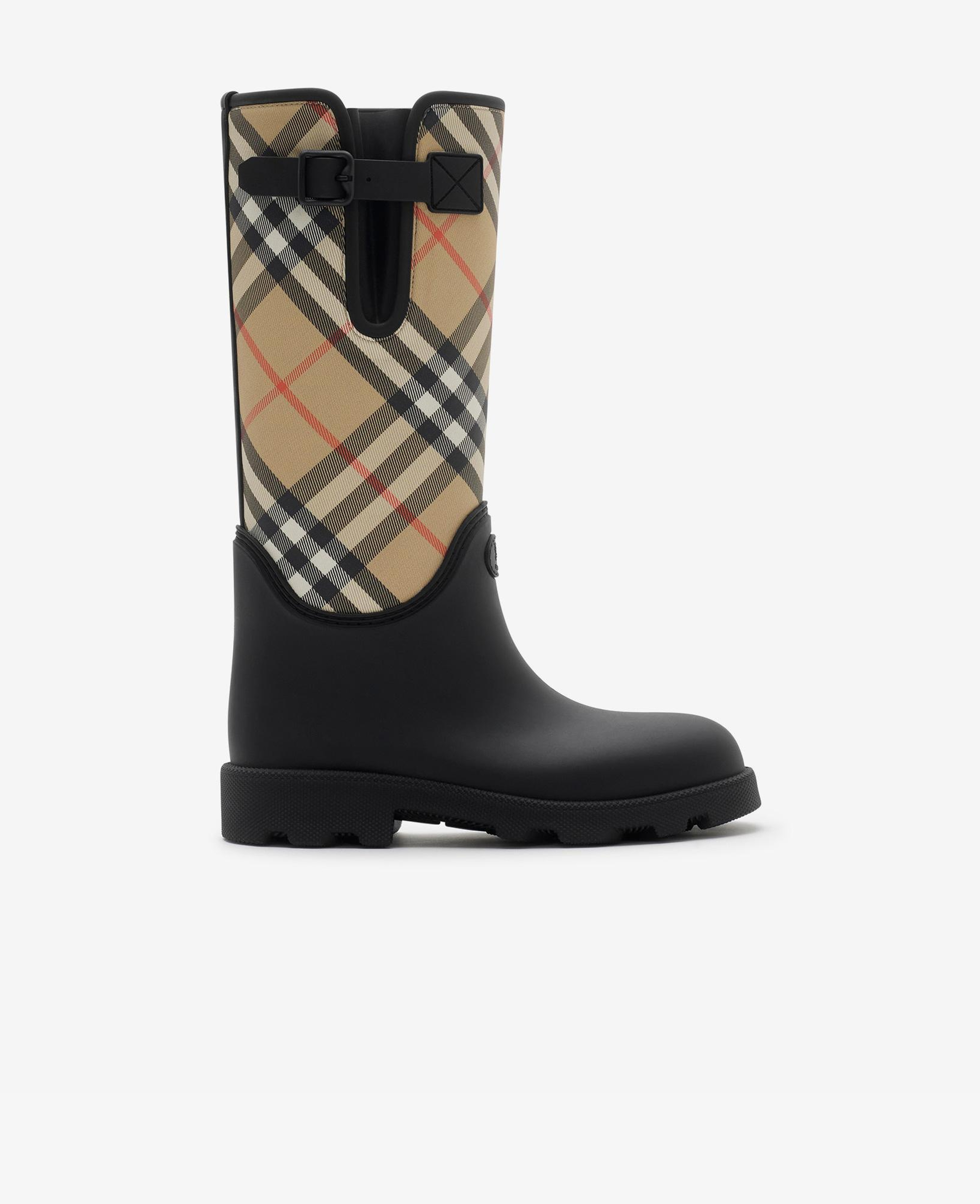 Burberry Rubber Marsh Stamp High Kadın Siyah Çizme