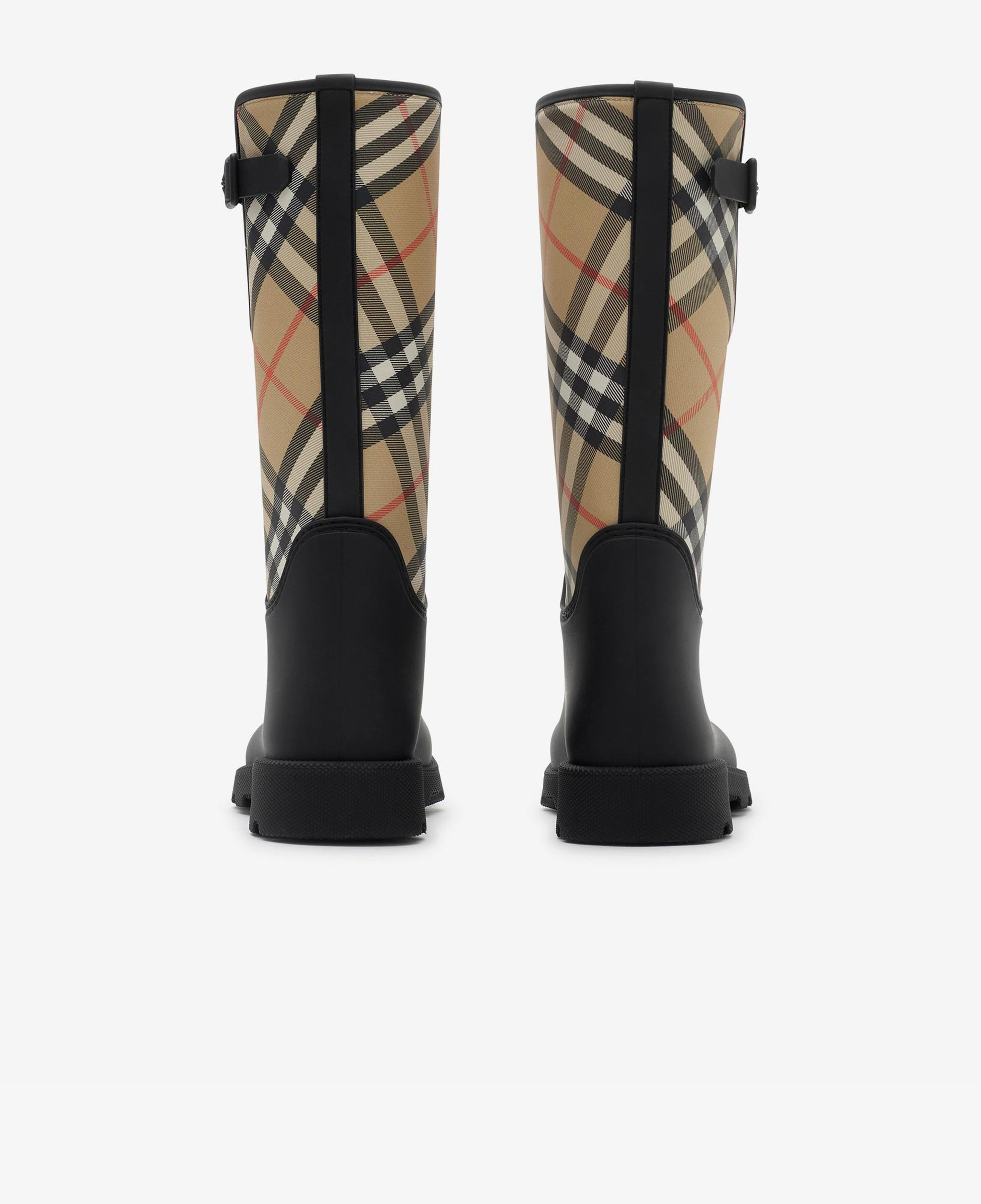 Burberry Rubber Marsh Stamp High Kadın Siyah Çizme