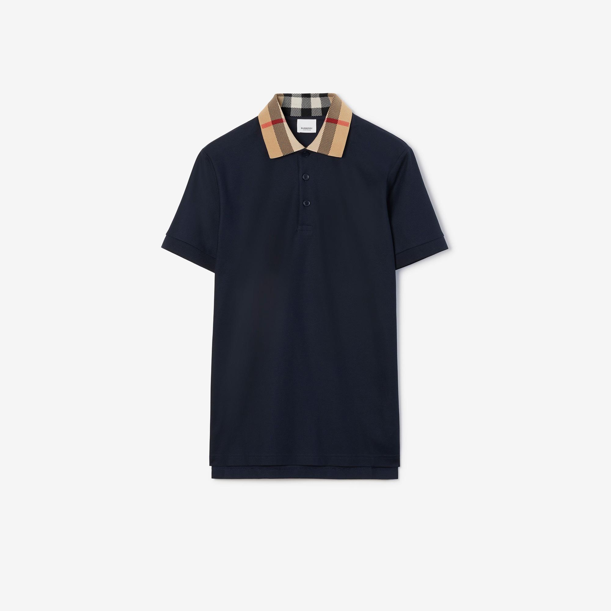 Burberry Pamuklu Erkek Lacivert Polo
