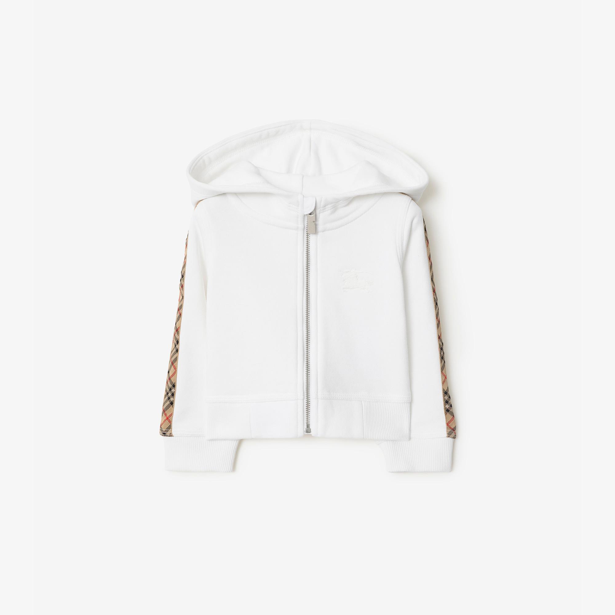 Burberry Çocuk Beyaz Hoodie