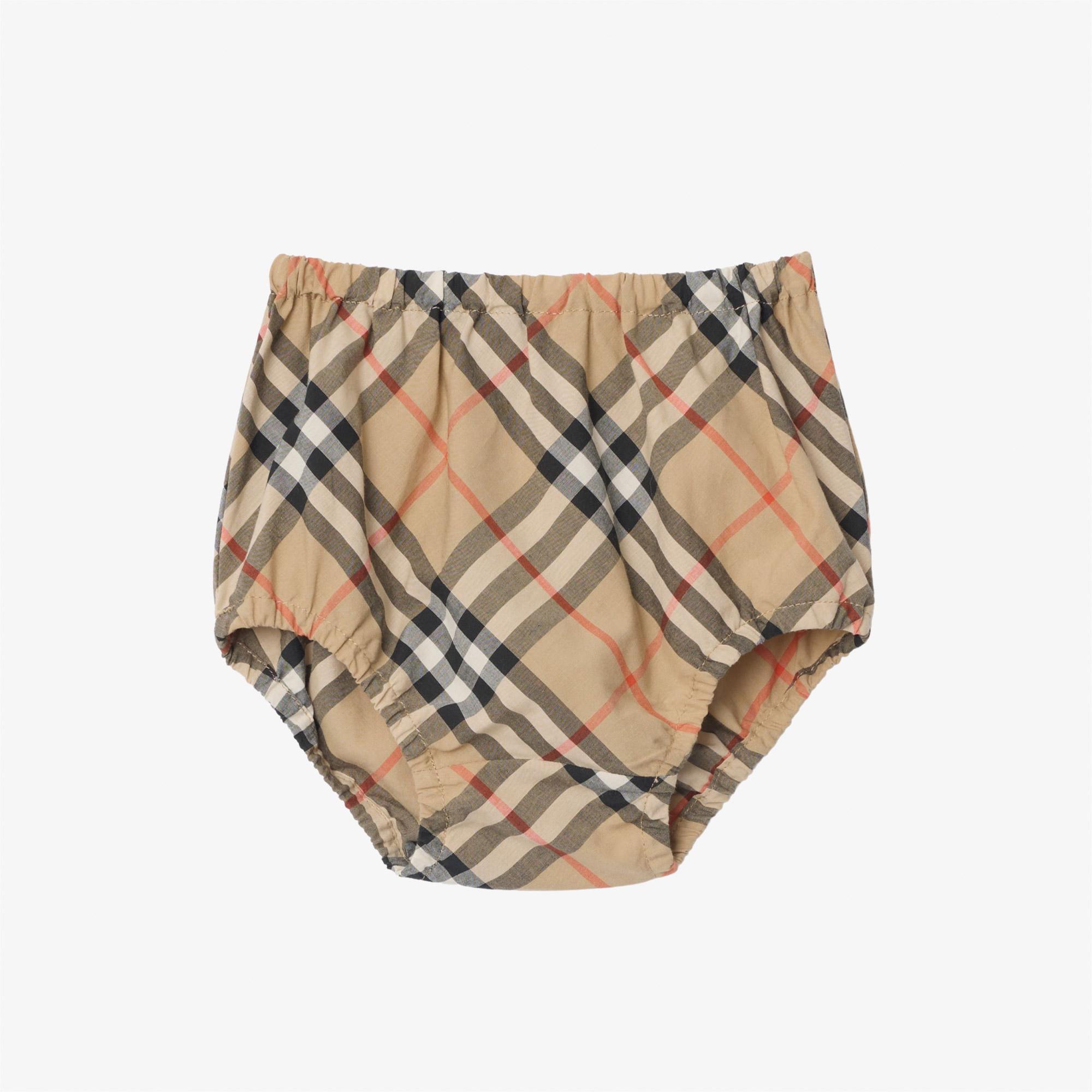 Burberry Draya Çocuk Beyaz Elbise