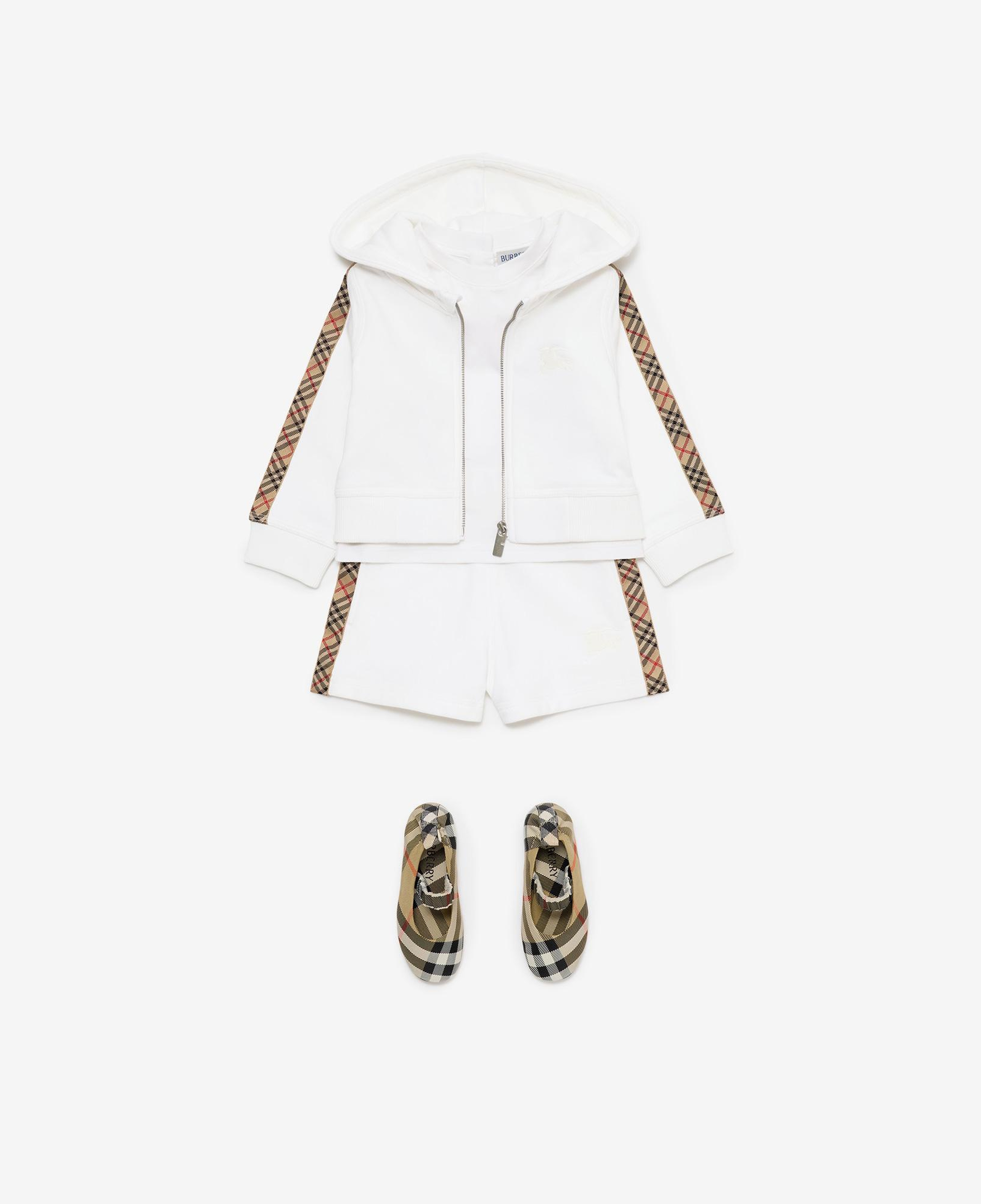 Burberry Çocuk Beyaz Hoodie