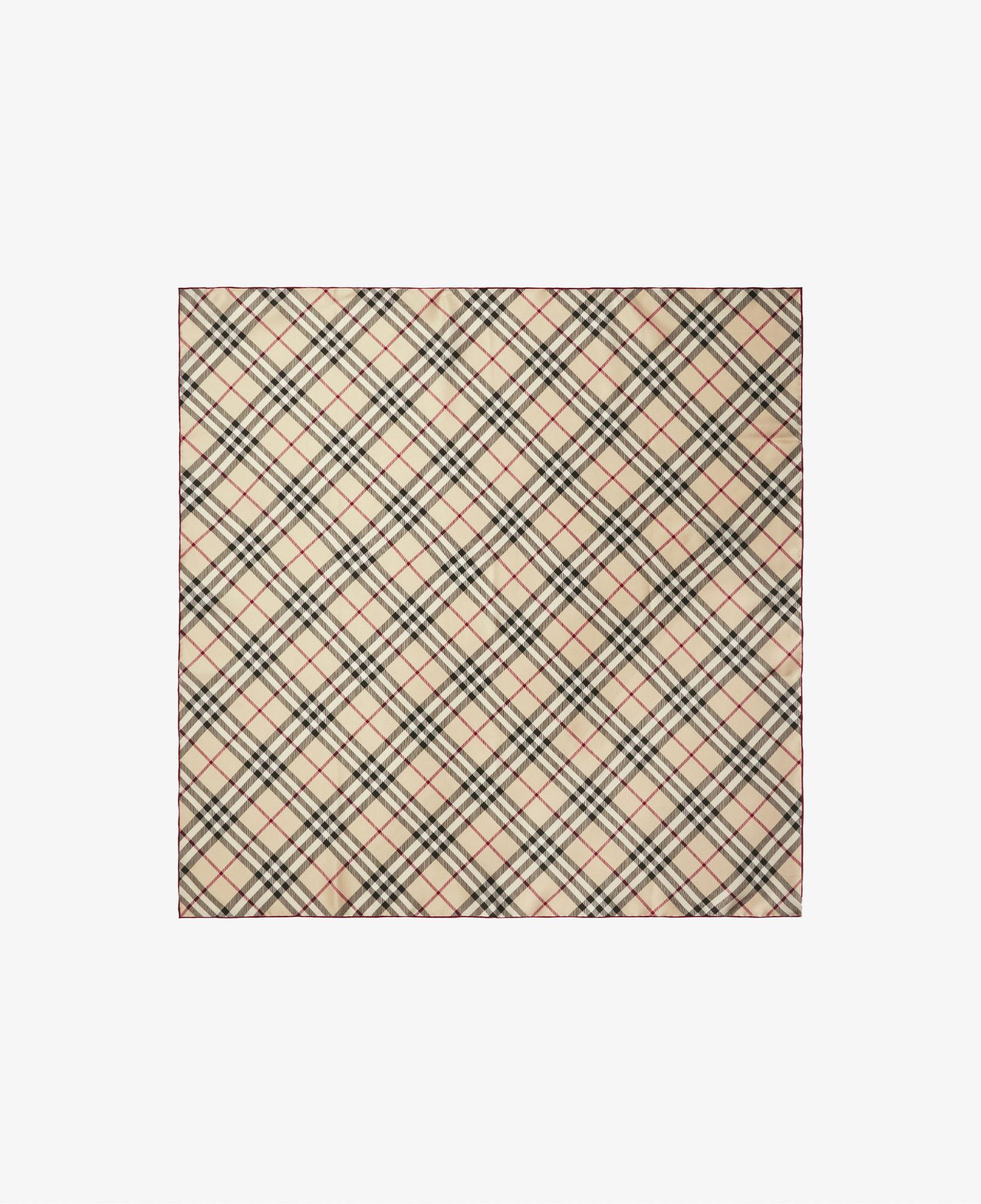 Burberry Check İpek Krem Rengi Kadın Krem Rengi Atkı