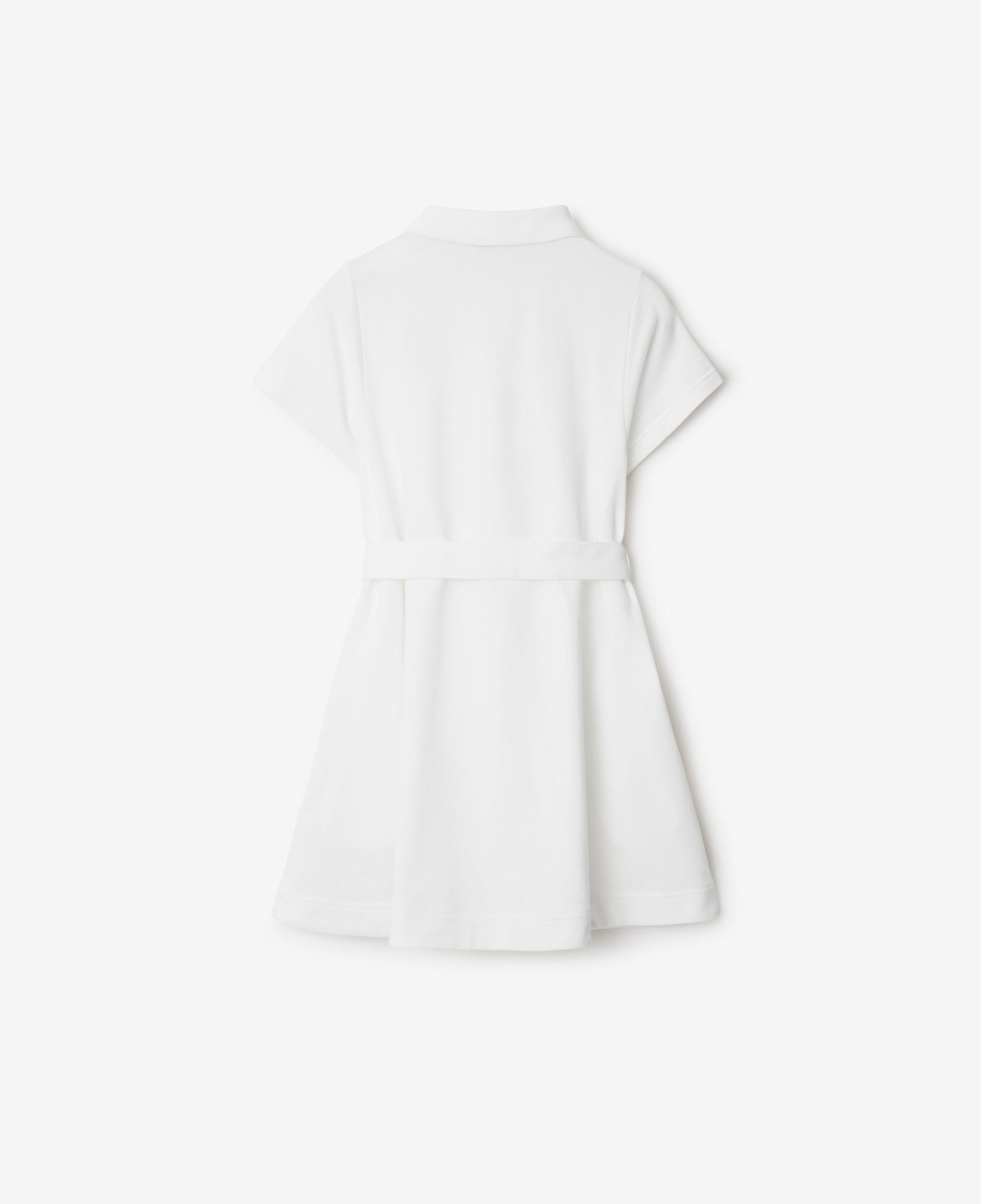 Burberry Astrid Cotton Çocuk Beyaz Elbise