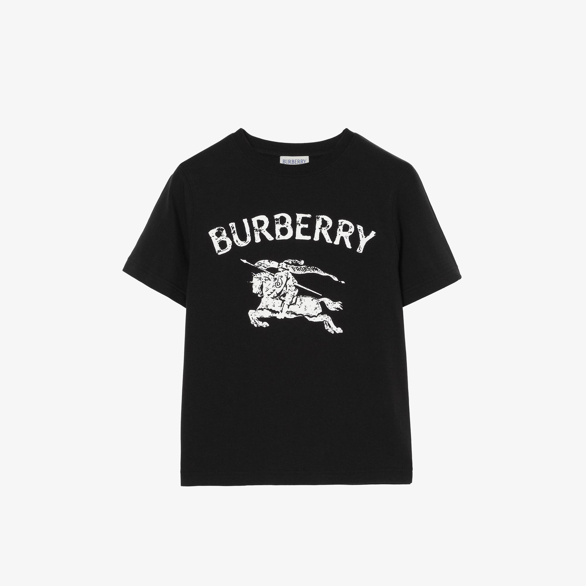 Burberry Cedar Stamp Ekd Çocuk Siyah T-Shirt