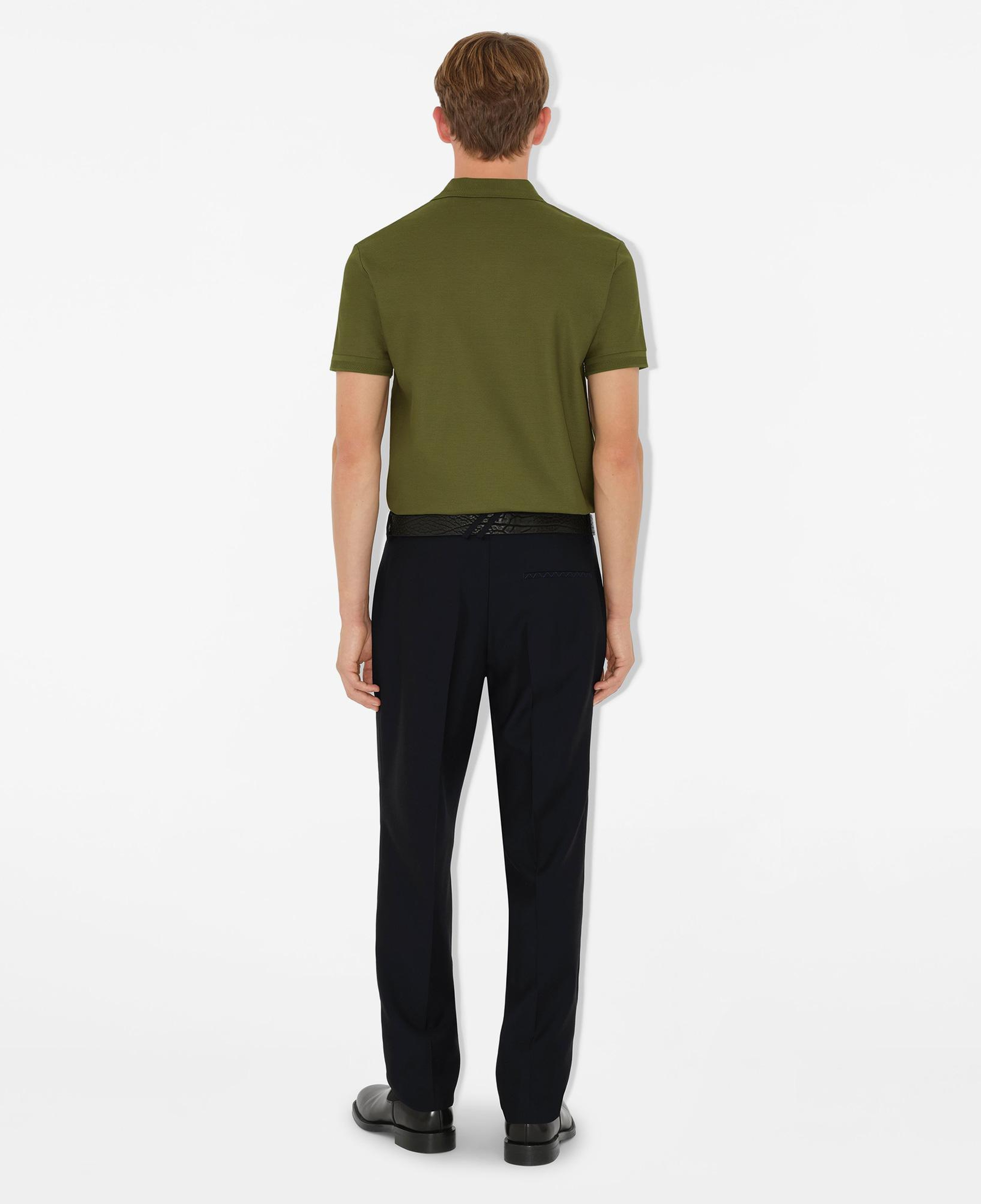 Burberry Pamuklu Erkek Haki Polo