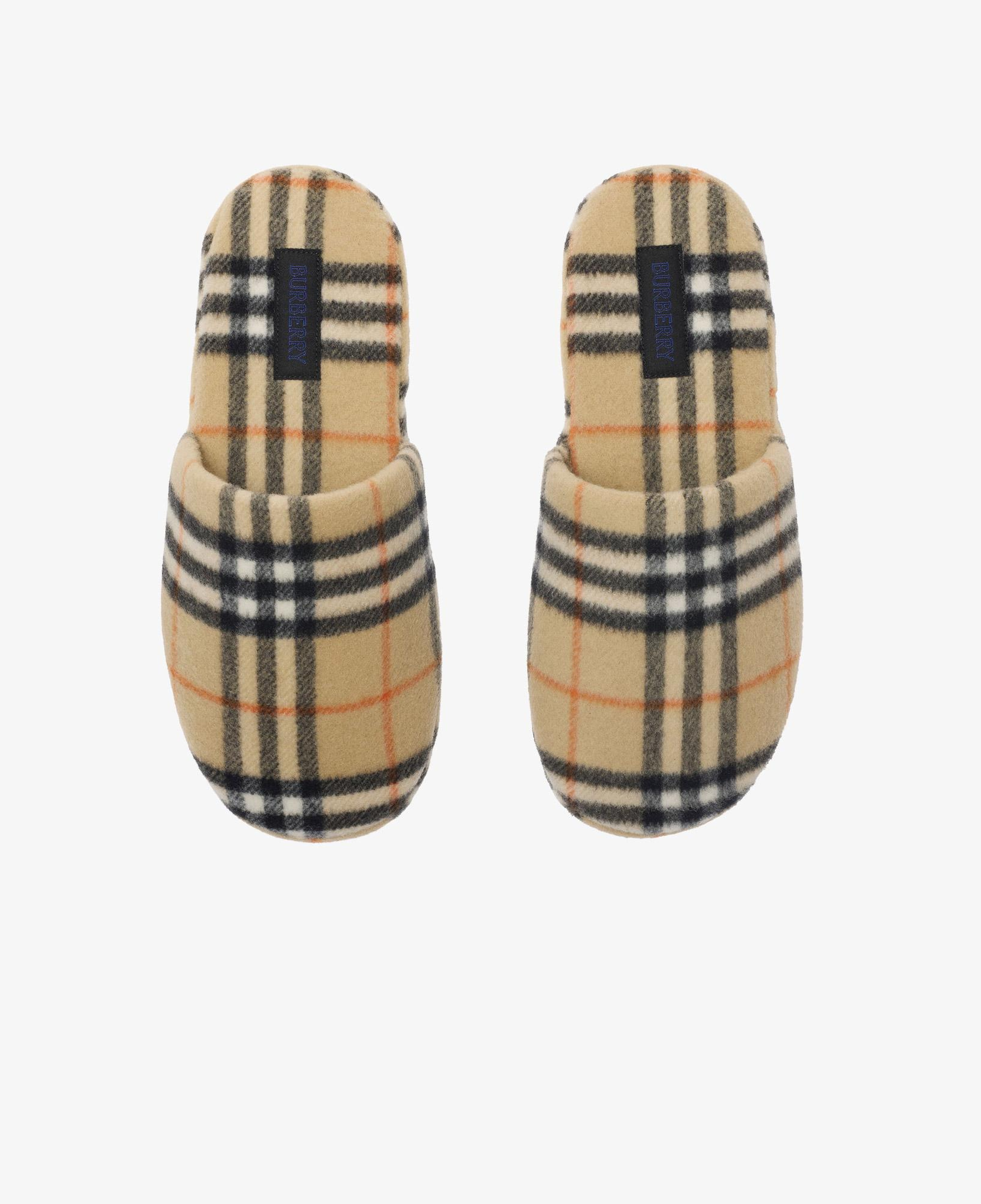 Burberry Quılt Check Kadın Bej Terlik