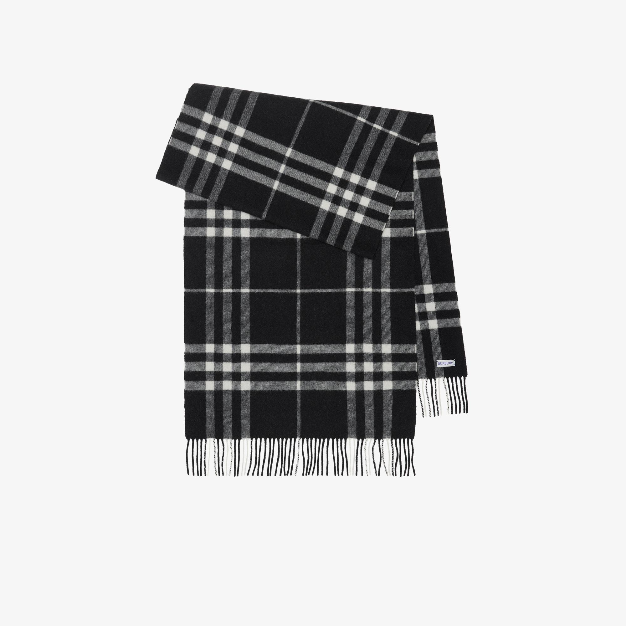 Burberry Washed Giant Unisex Siyah Atkı