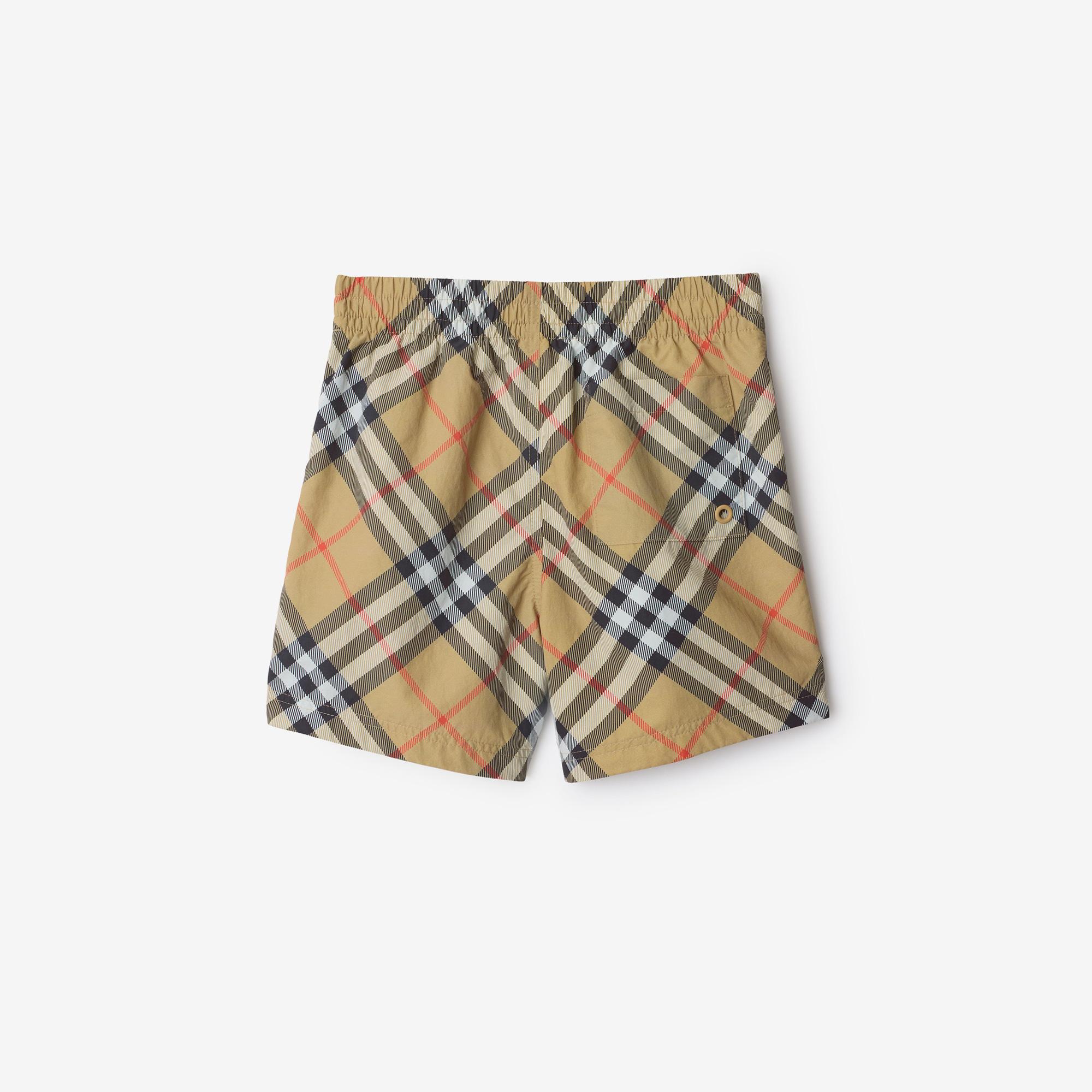 Burberry Atticus Çocuk Bej Deniz Şortu