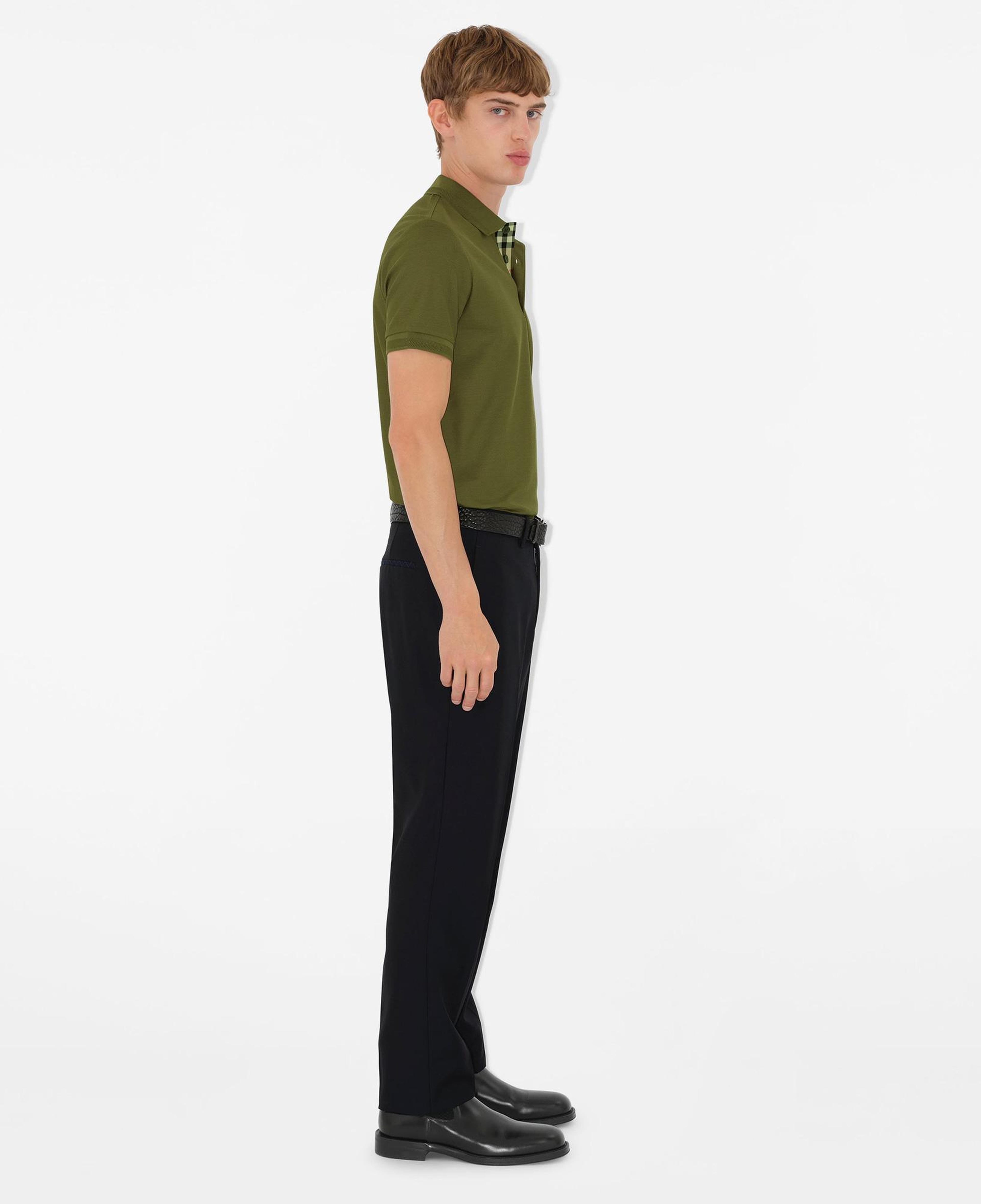 Burberry Pamuklu Erkek Haki Polo