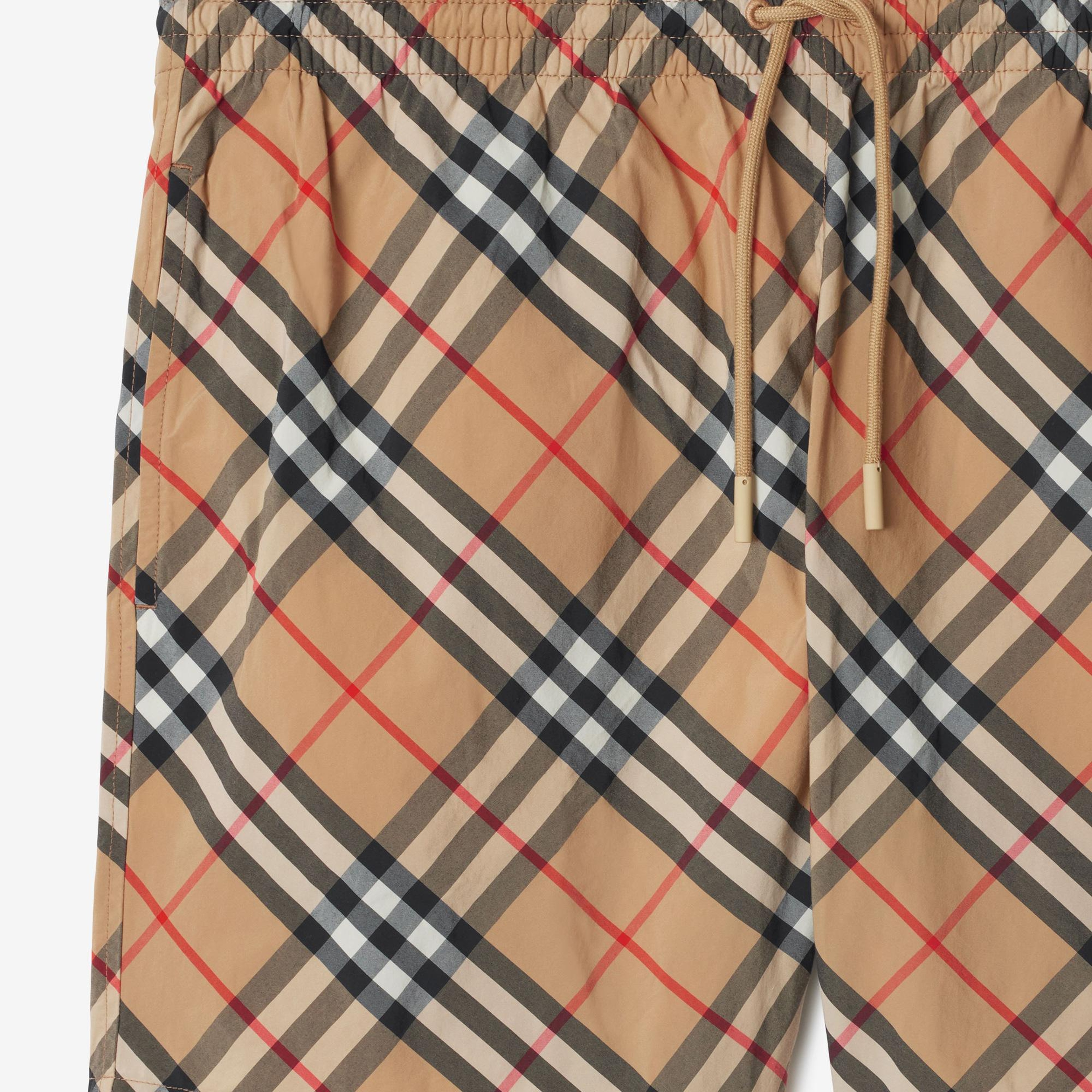 Burberry Check Erkek Bej Deniz Şortu