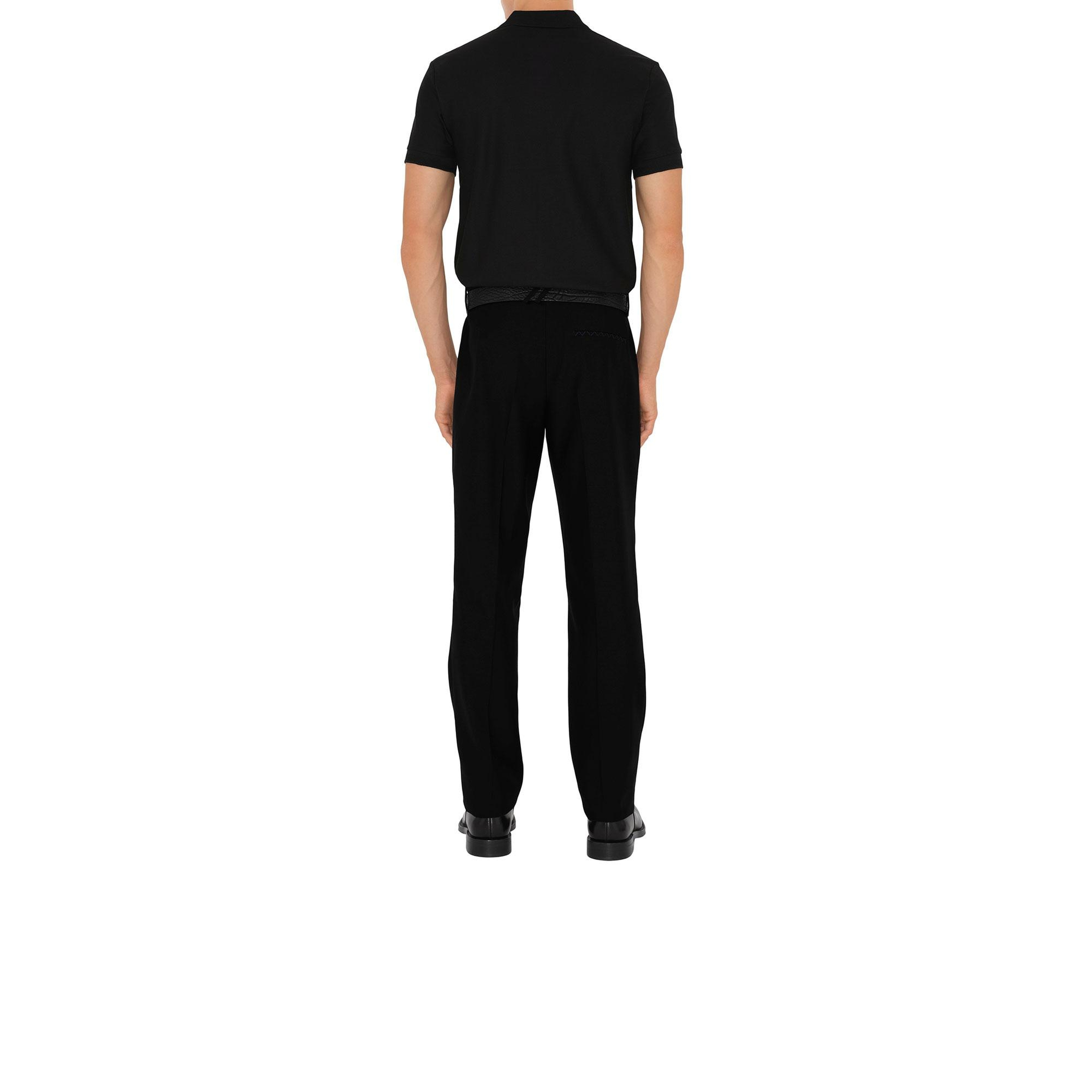 Burberry Eddie Cotton Erkek Siyah Polo