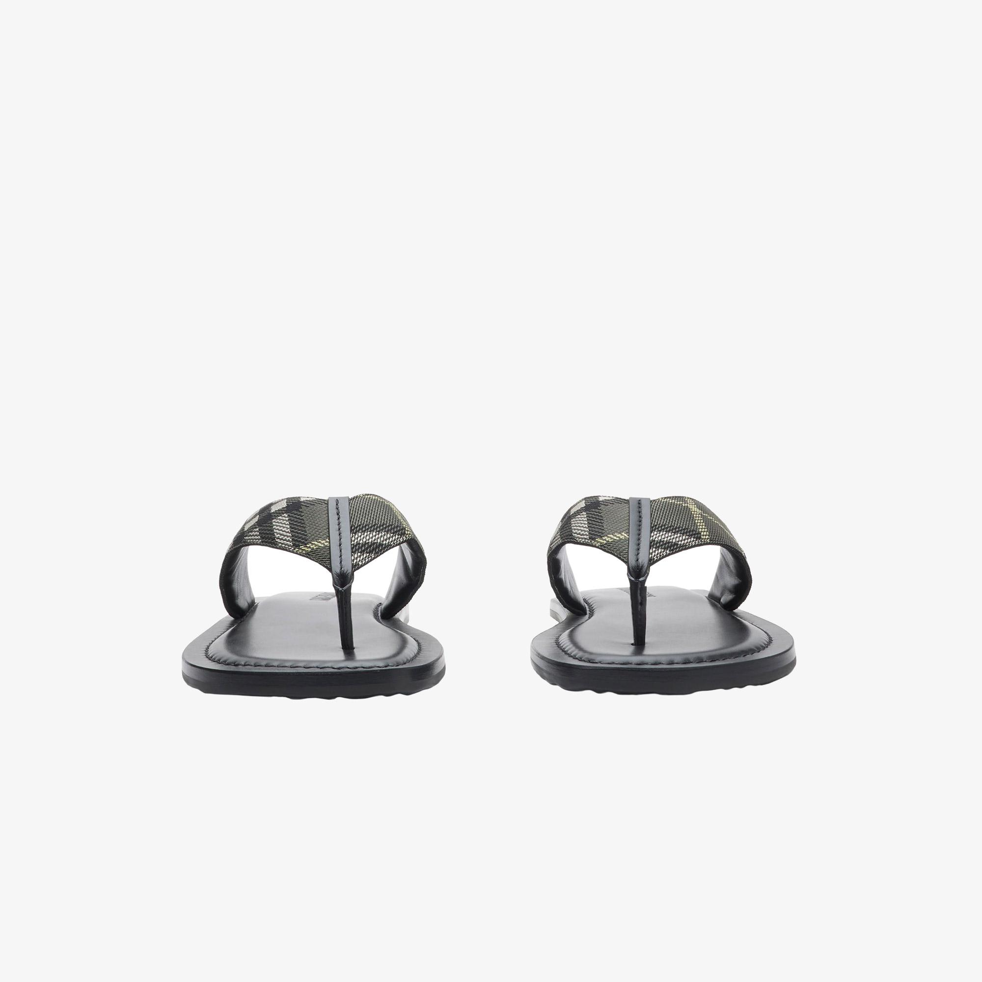 Burberry Pavillon Erkek Haki Terlik