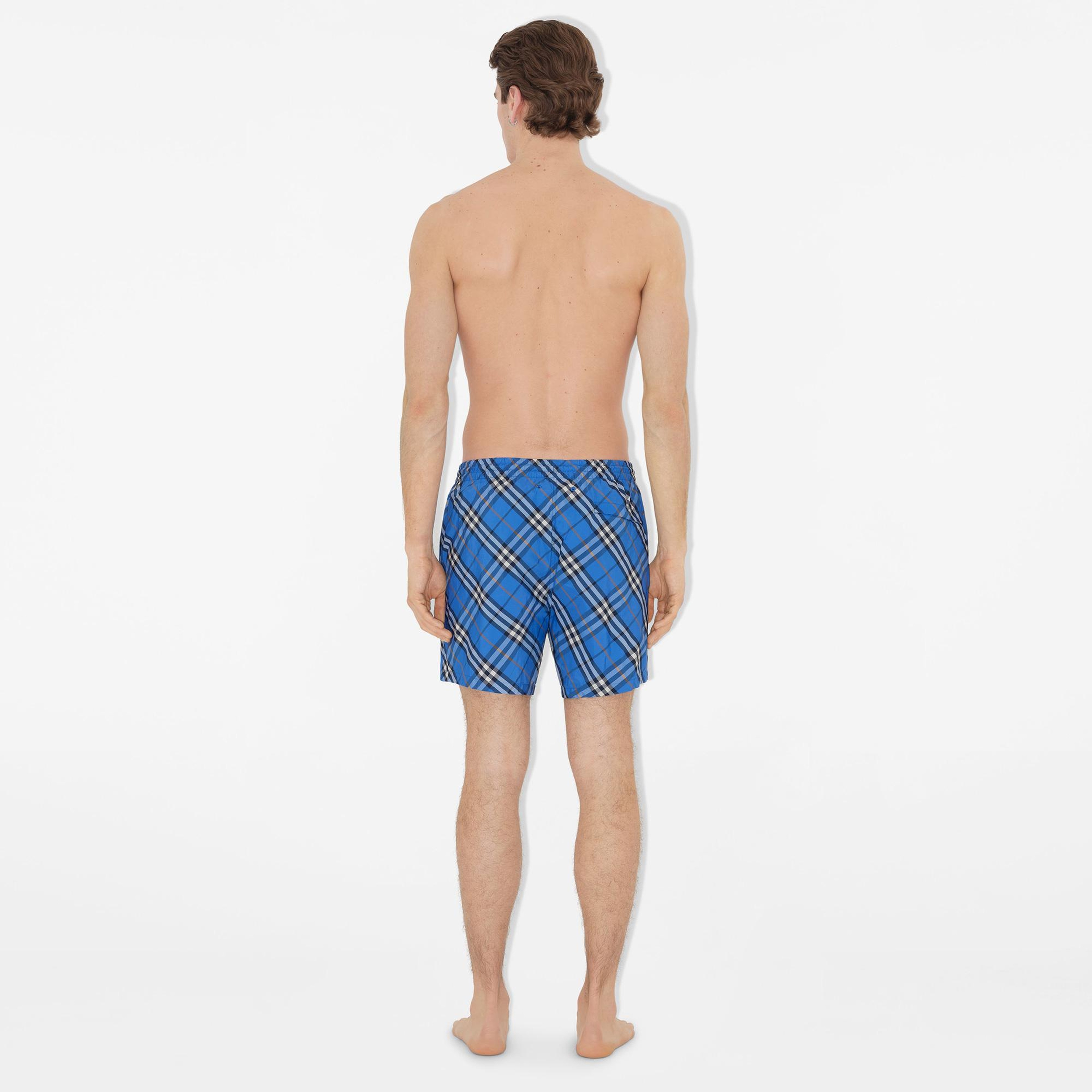 Burberry Check Erkek Mavi Deniz Şortu