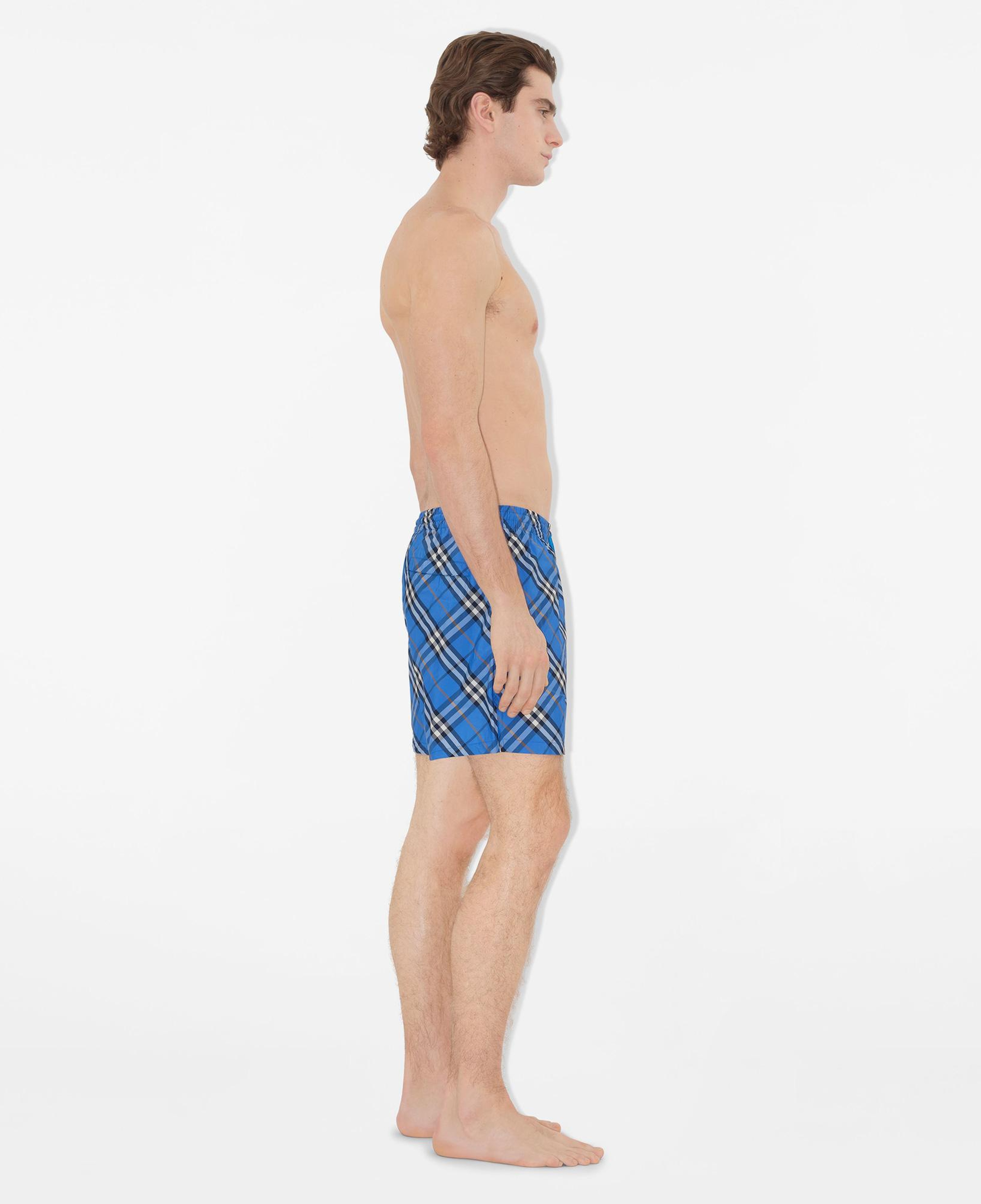 Burberry Check Erkek Mavi Deniz Şortu