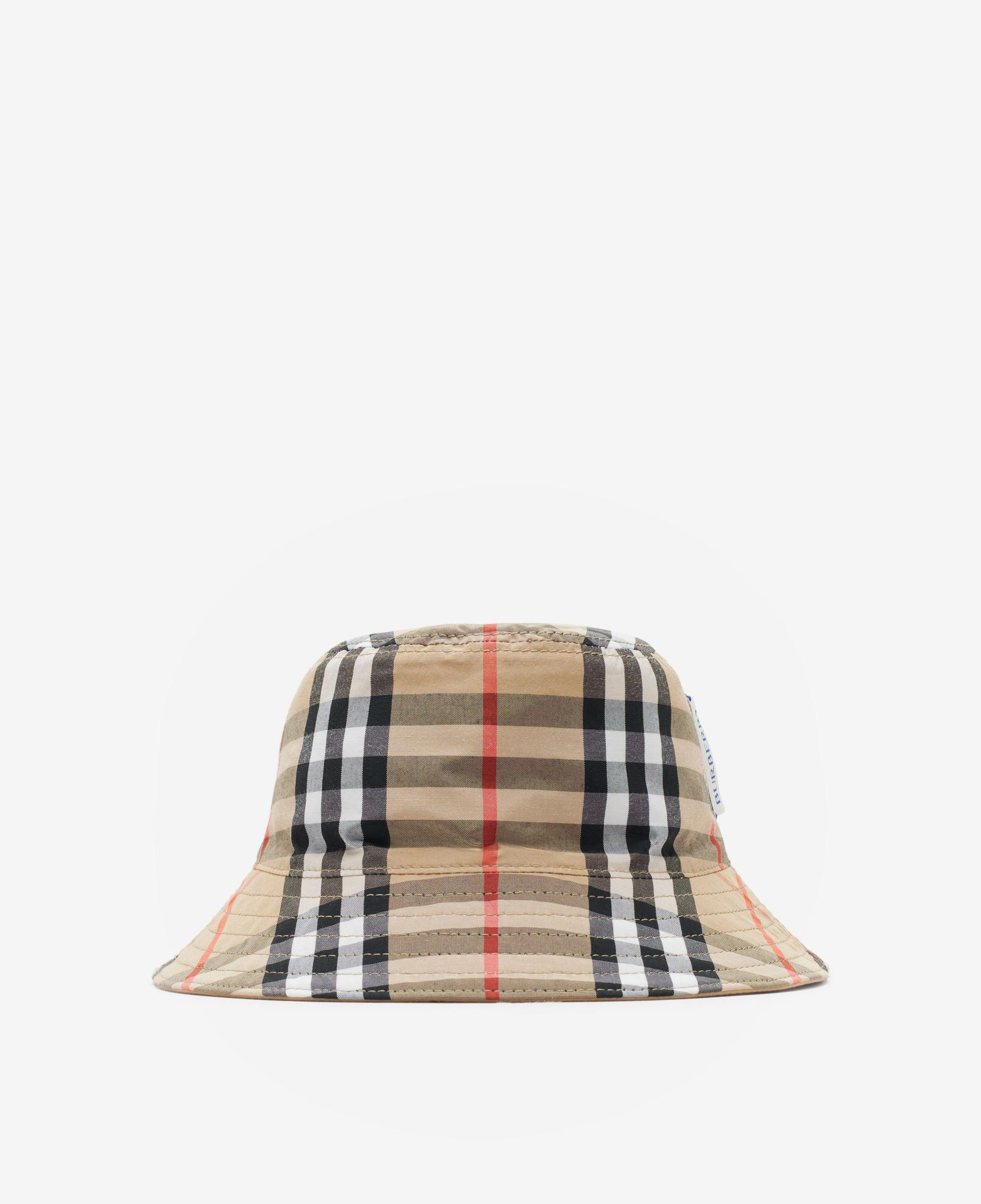 Burberry Reversible Pamuklu Bucket Çocuk Bej Şapka