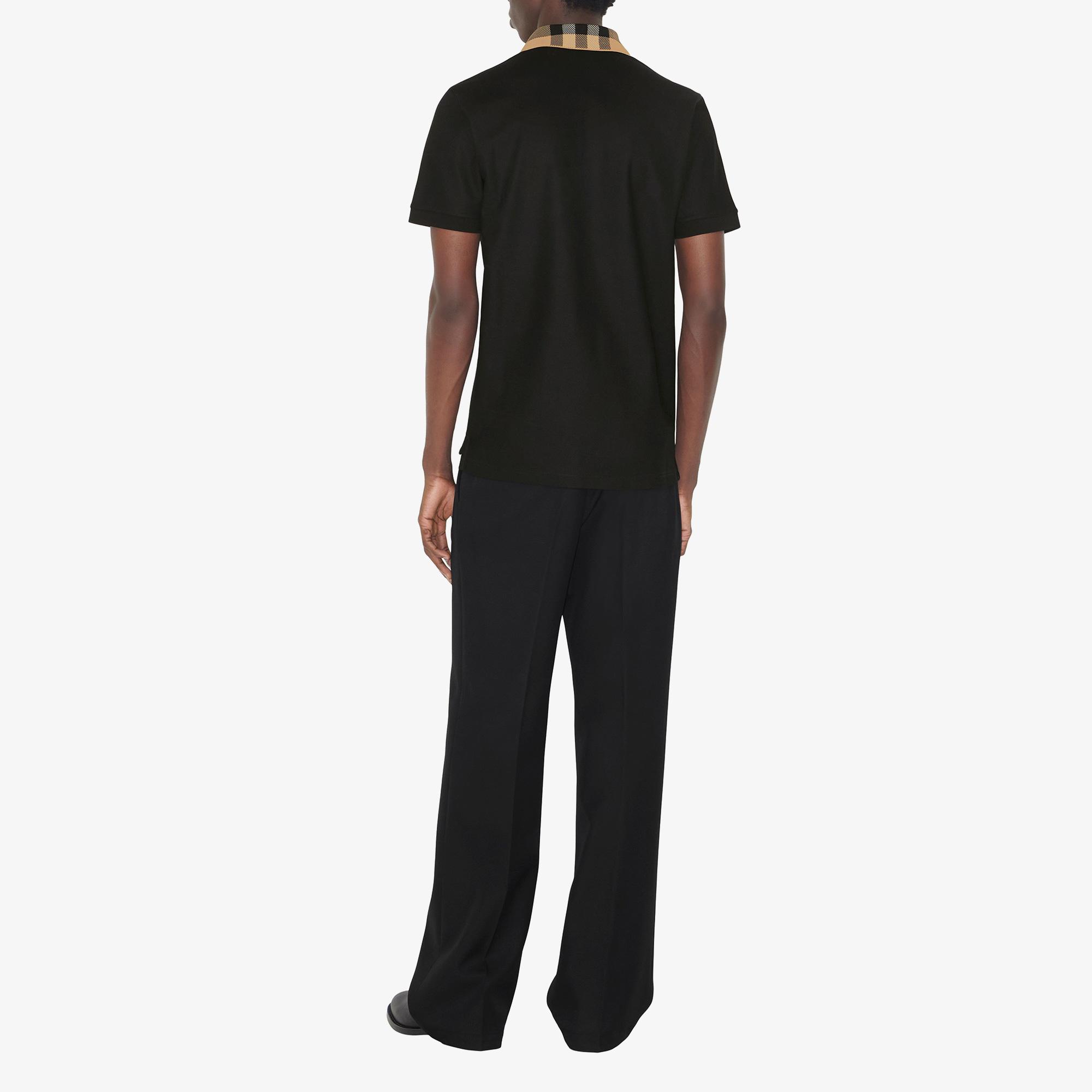 Burberry Pamuklu Erkek Siyah Polo