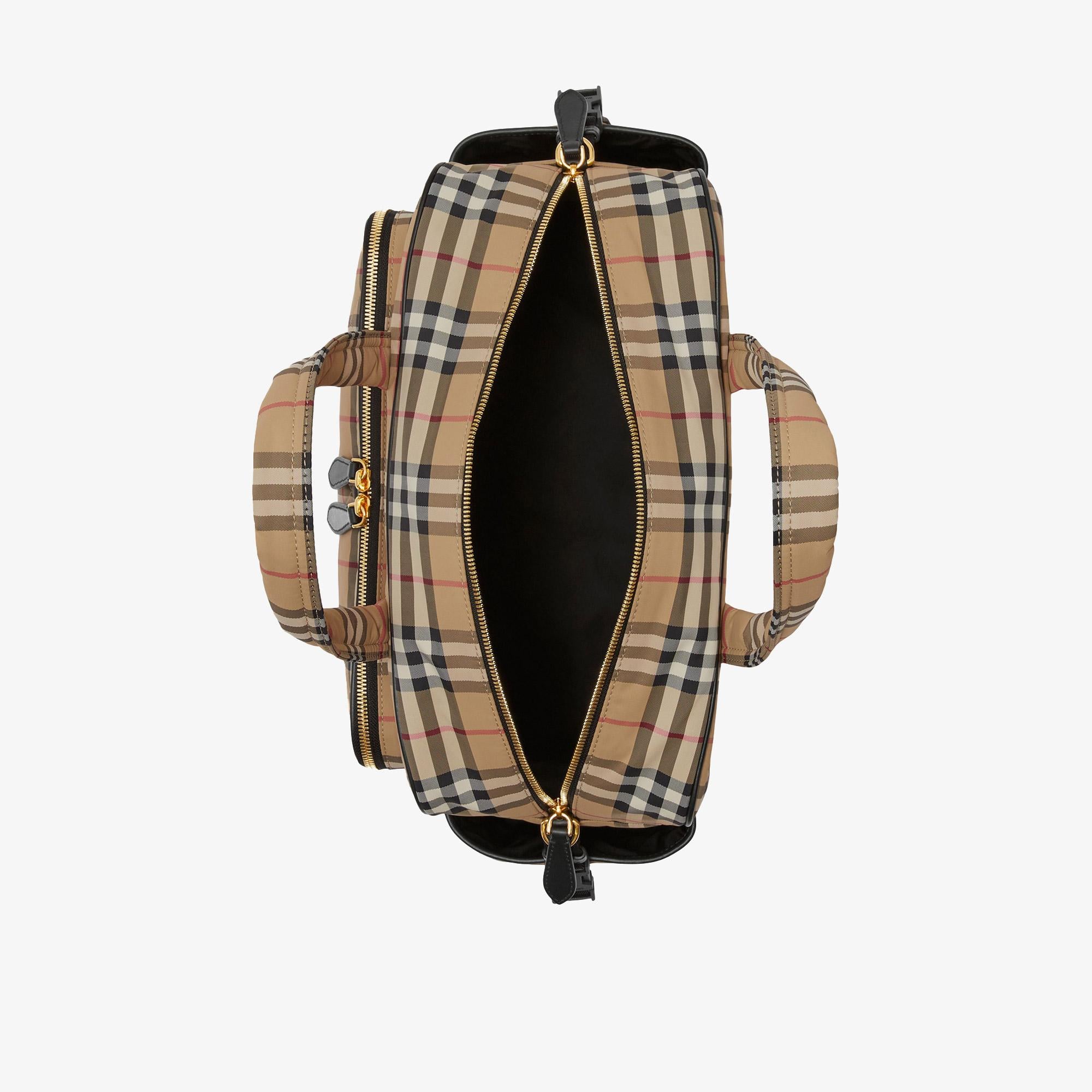 Burberry Check Baby Changing Çocuk Bej Omuz Çantası