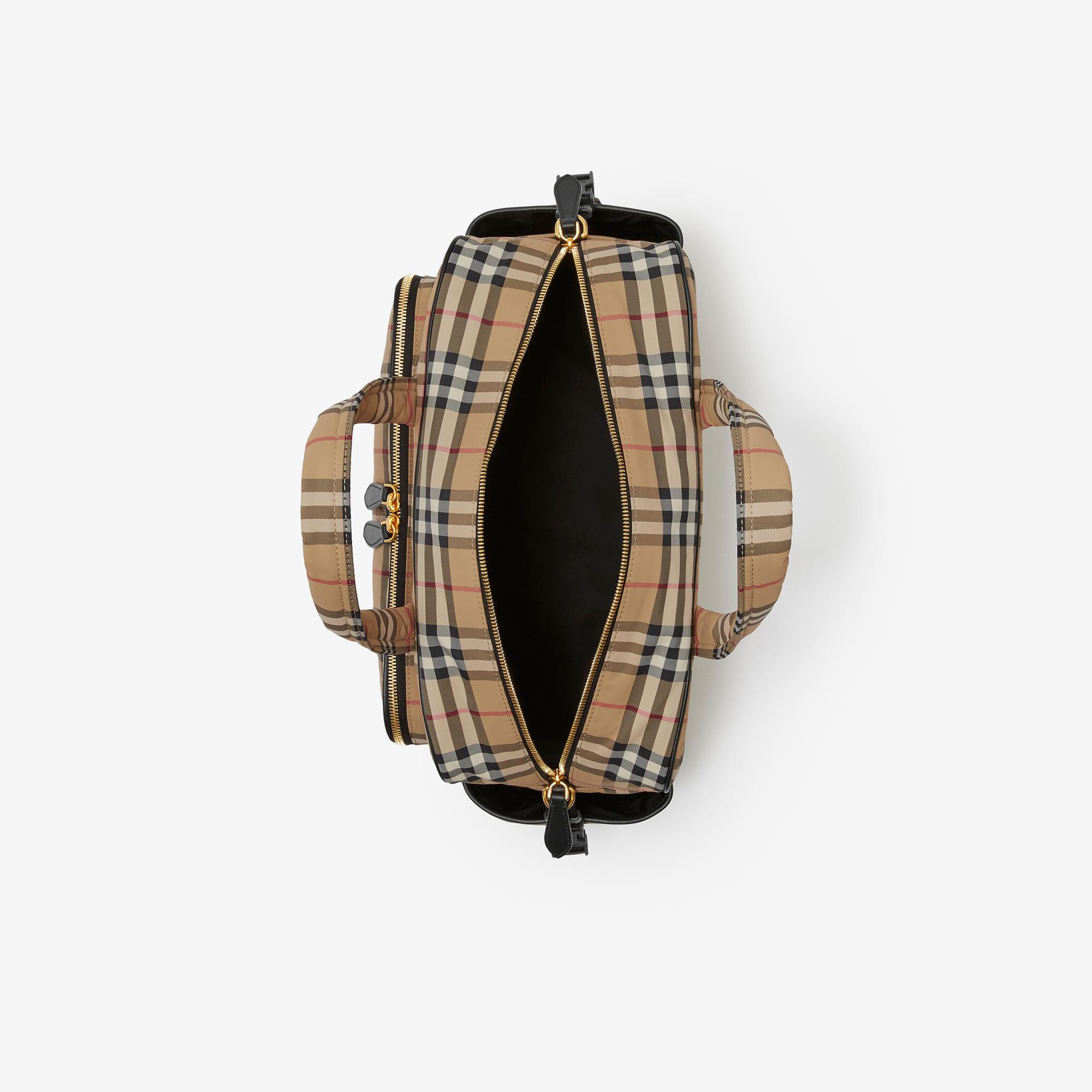 Burberry Check Baby Changing Çocuk Bej Omuz Çantası
