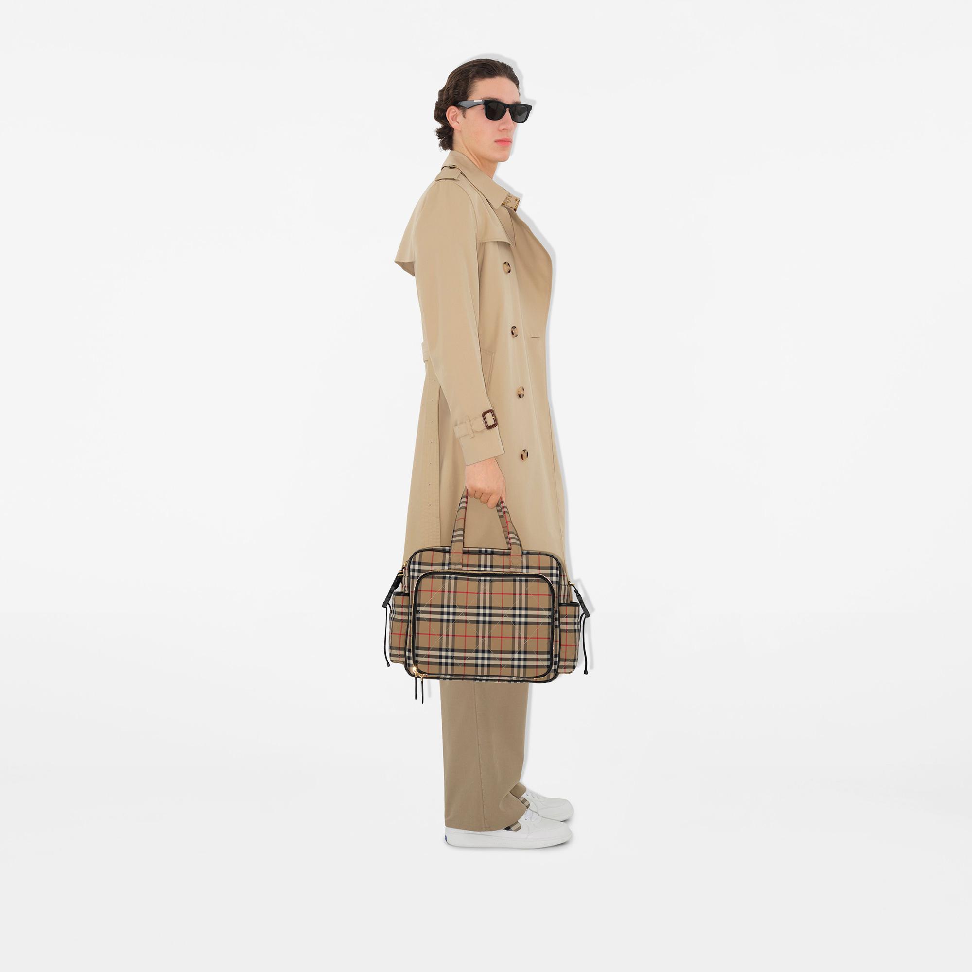 Burberry Check Baby Changing Çocuk Bej Omuz Çantası