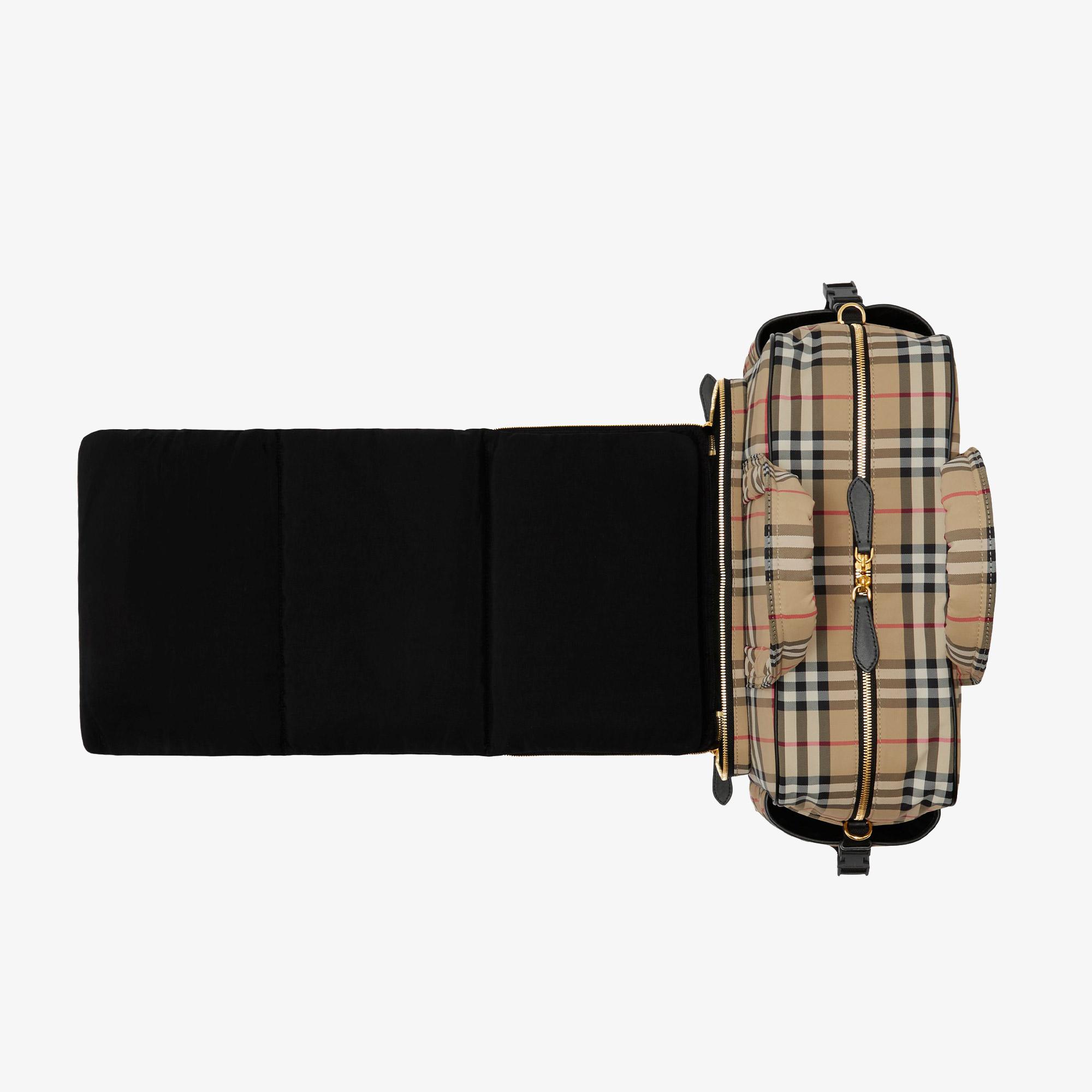 Burberry Check Baby Changing Çocuk Bej Omuz Çantası