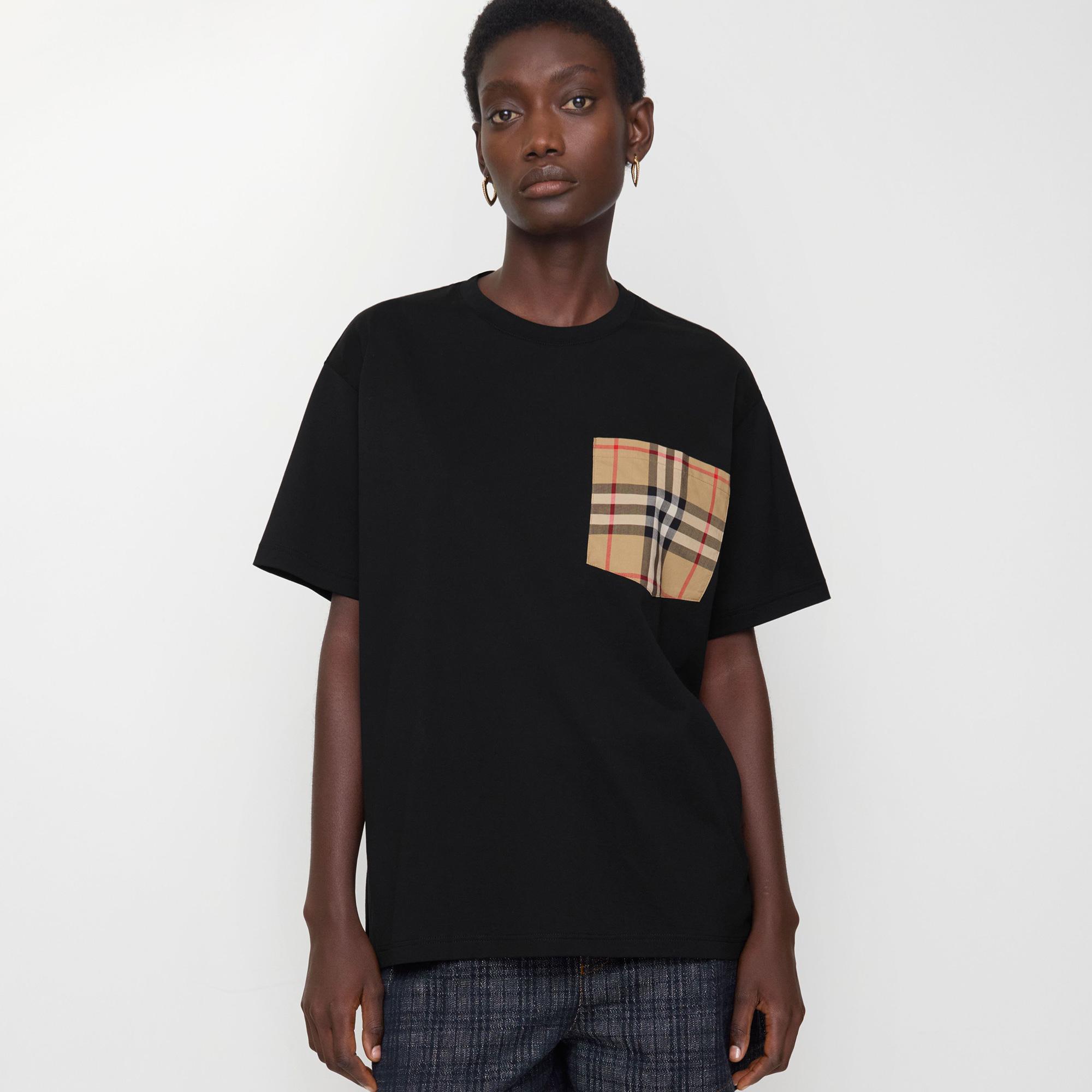 Burberry Kadın Siyah T-Shirt