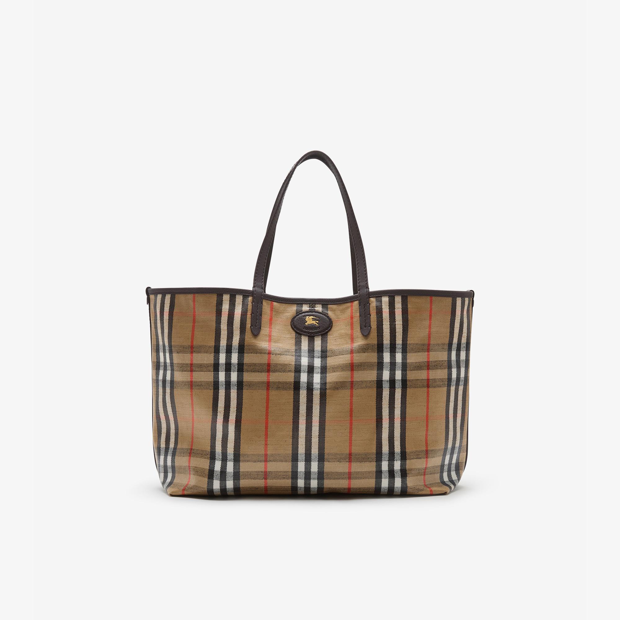 Burberry Medium Highlands Kadın Bej Tote Çanta