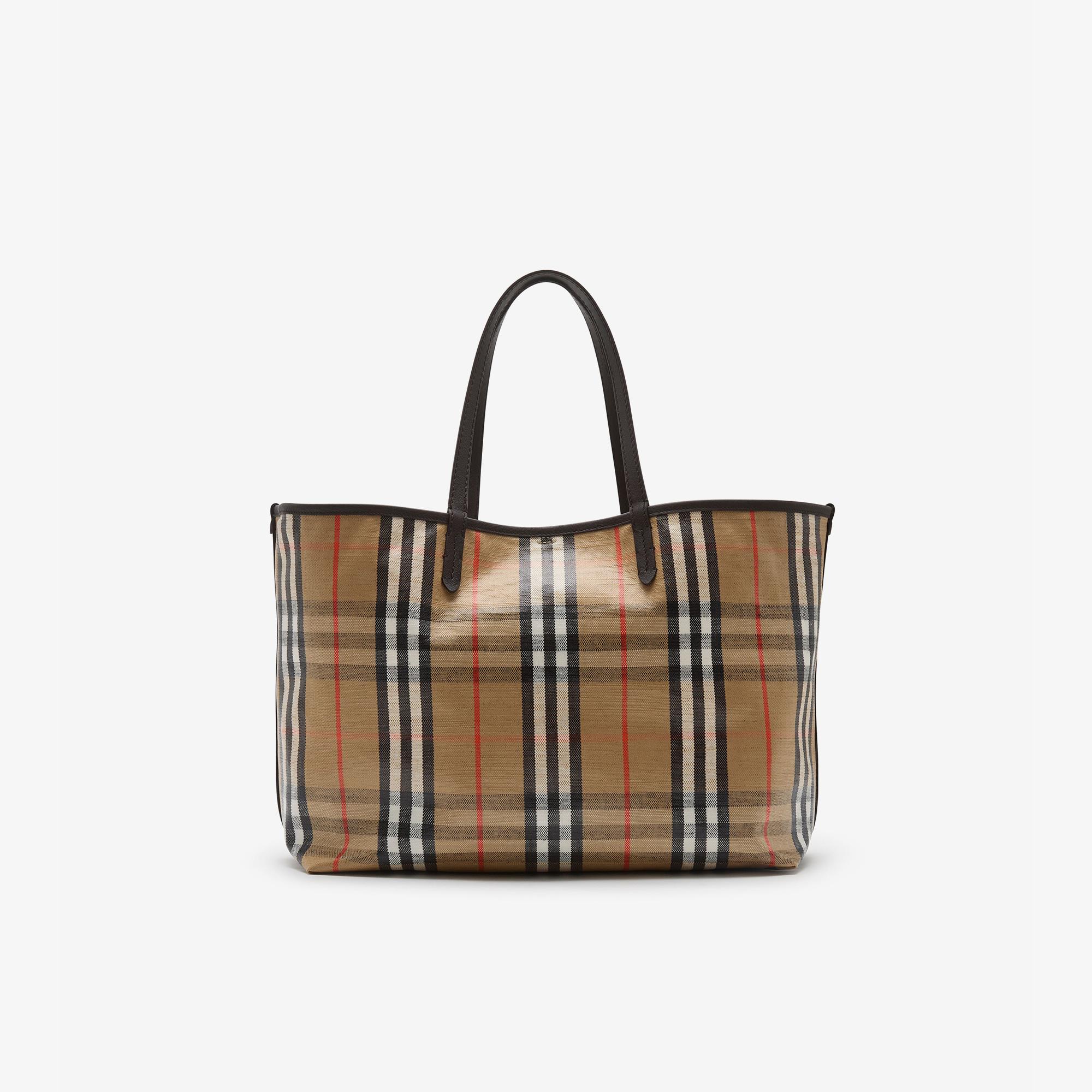 Burberry Medium Highlands Kadın Bej Tote Çanta