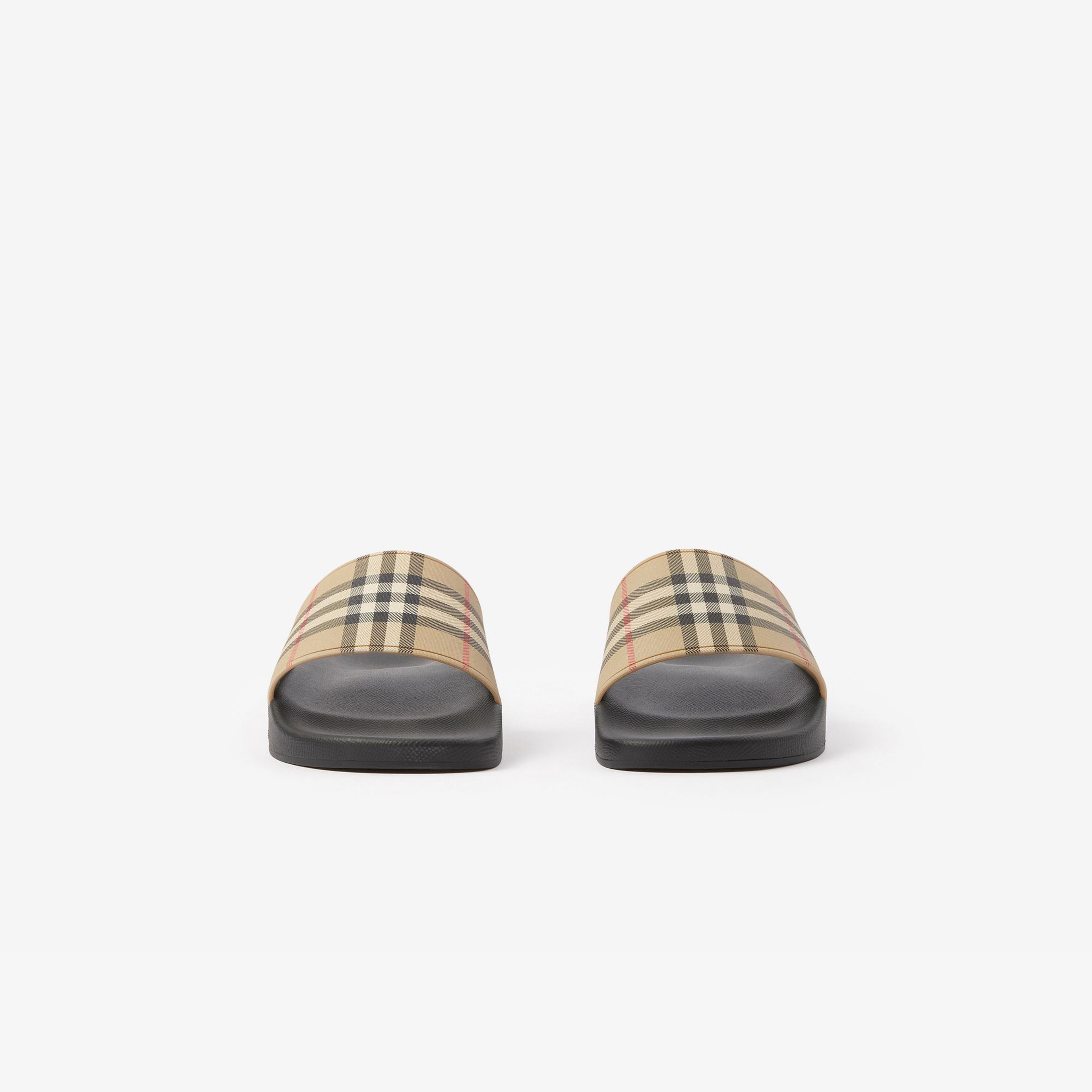 Burberry Check Erkek Bej Sandalet
