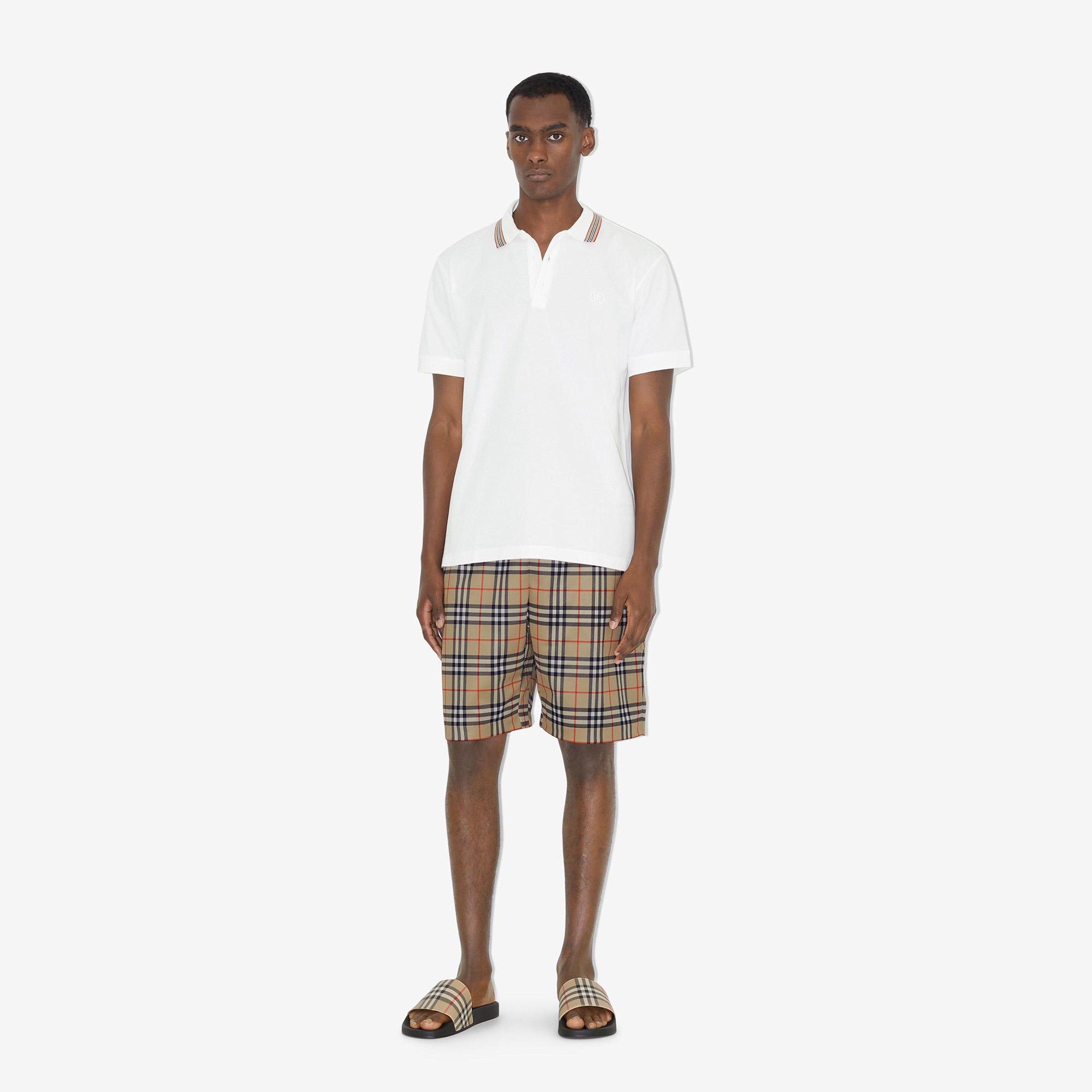 Burberry Check Erkek Bej Sandalet