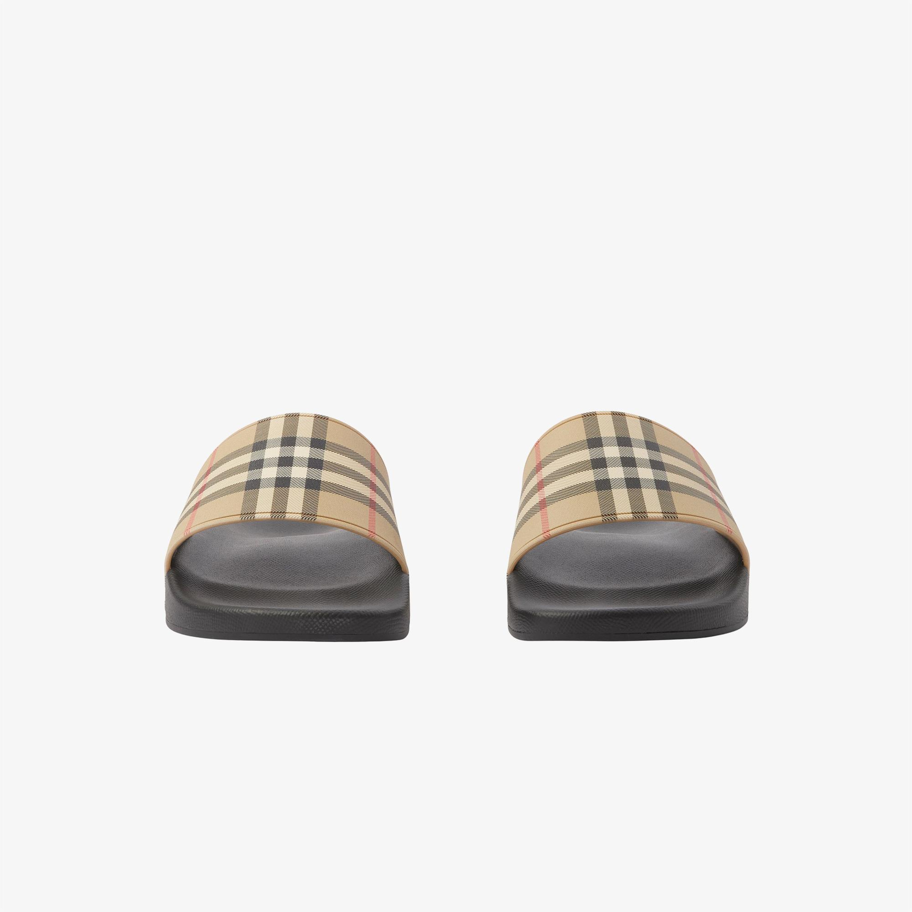 Burberry Check Erkek Bej Sandalet