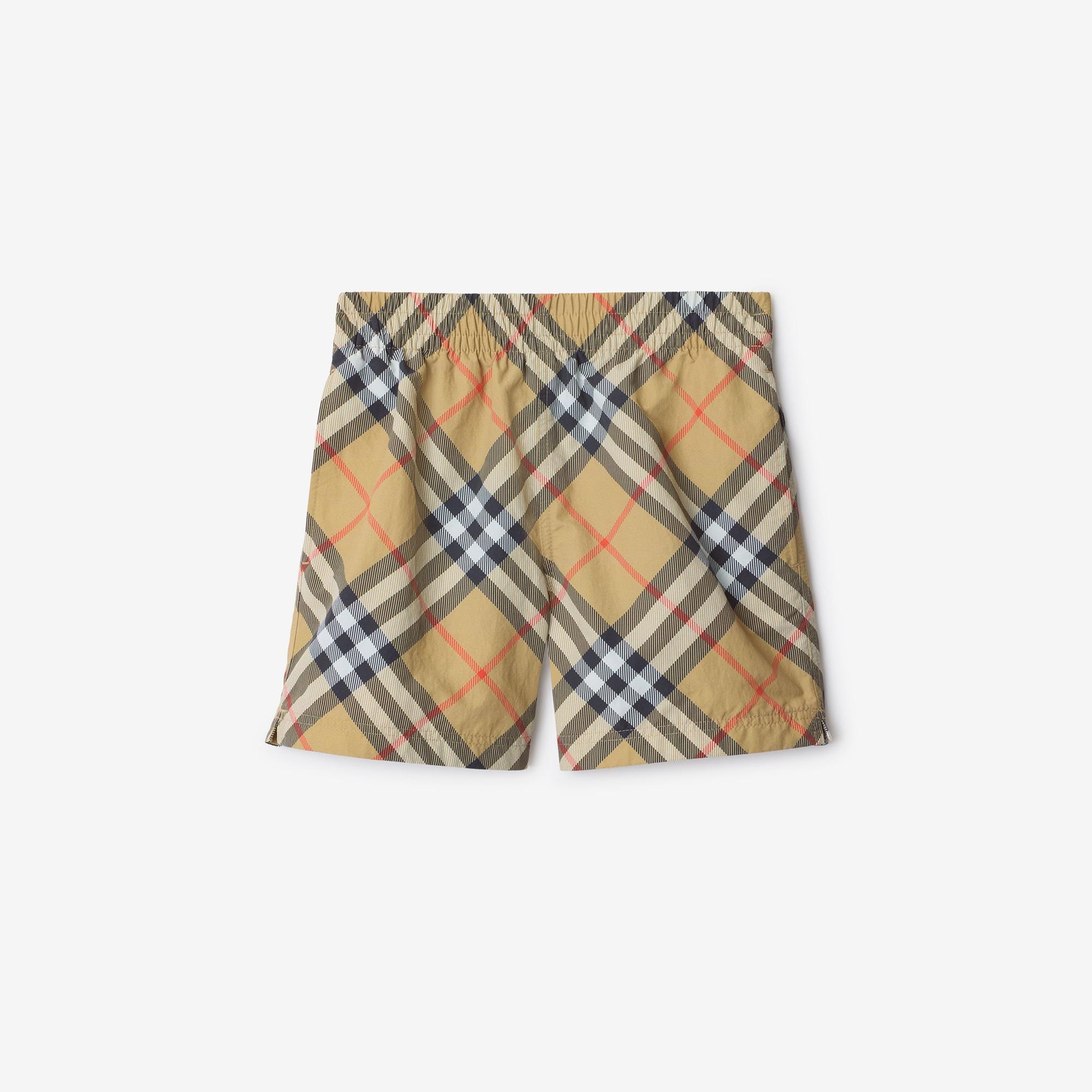 Burberry Atticus Çocuk Bej Deniz Şortu