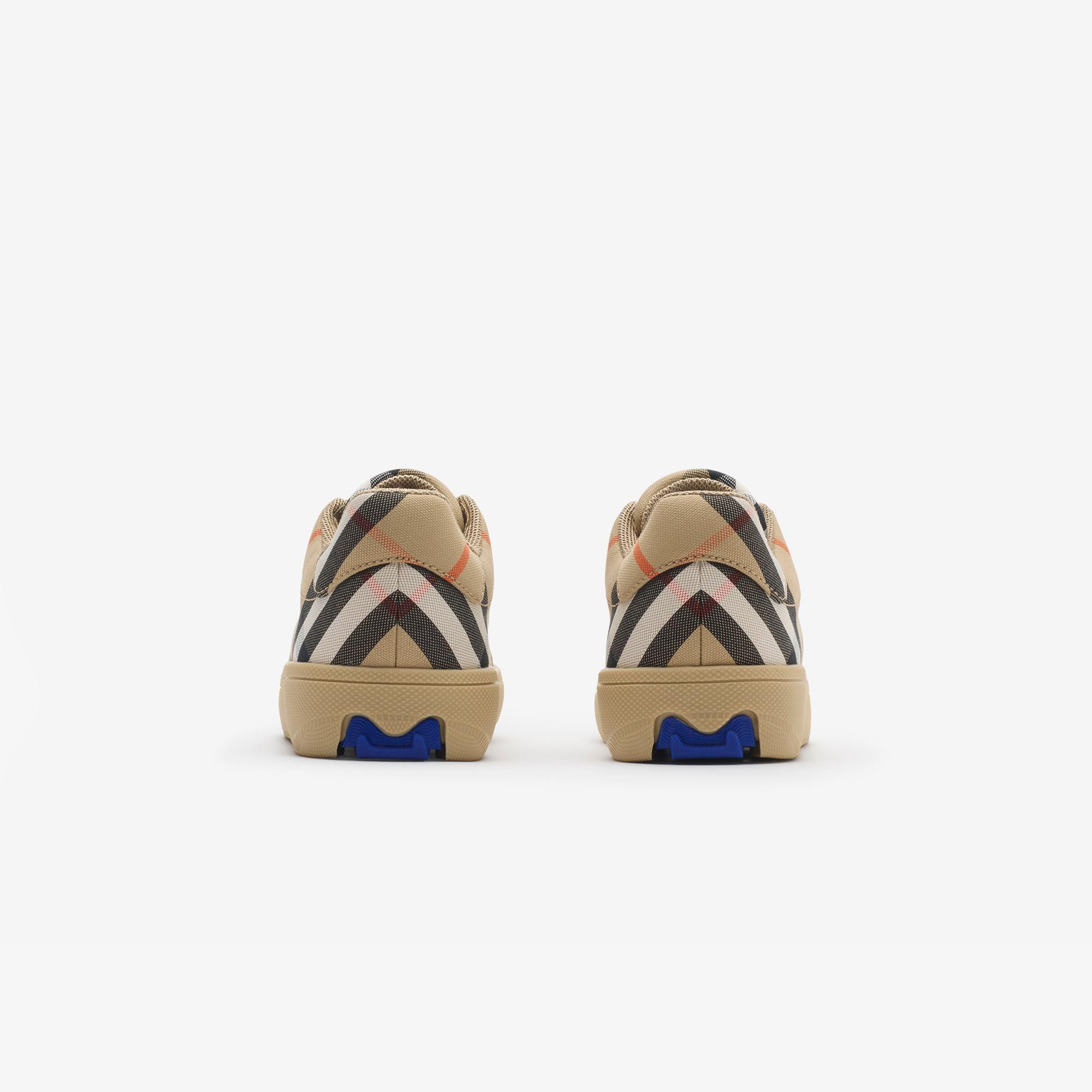 Burberry Cambridge Check Çocuk Bej Sneaker
