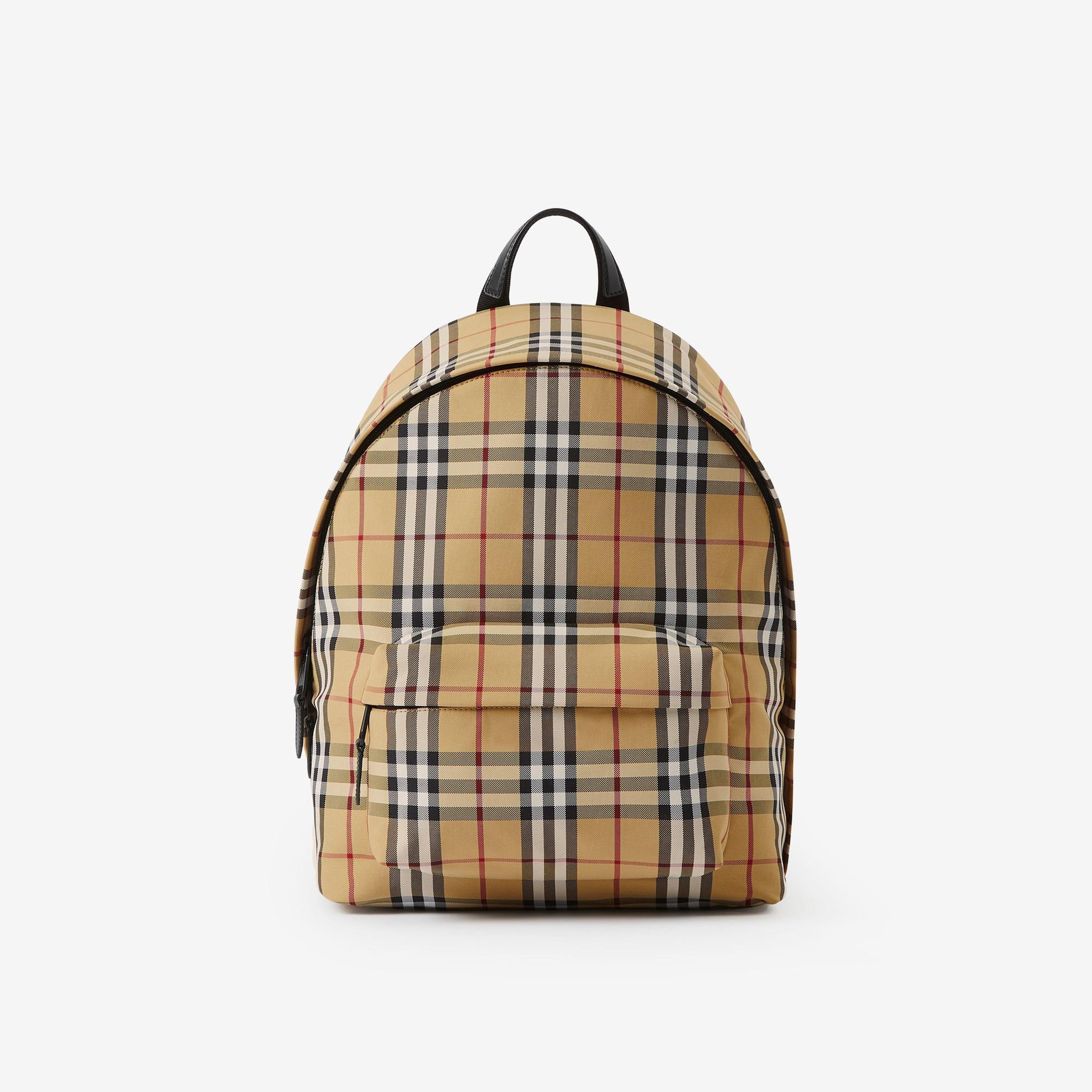 Burberry Check Erkek Bej Sırt Çantası