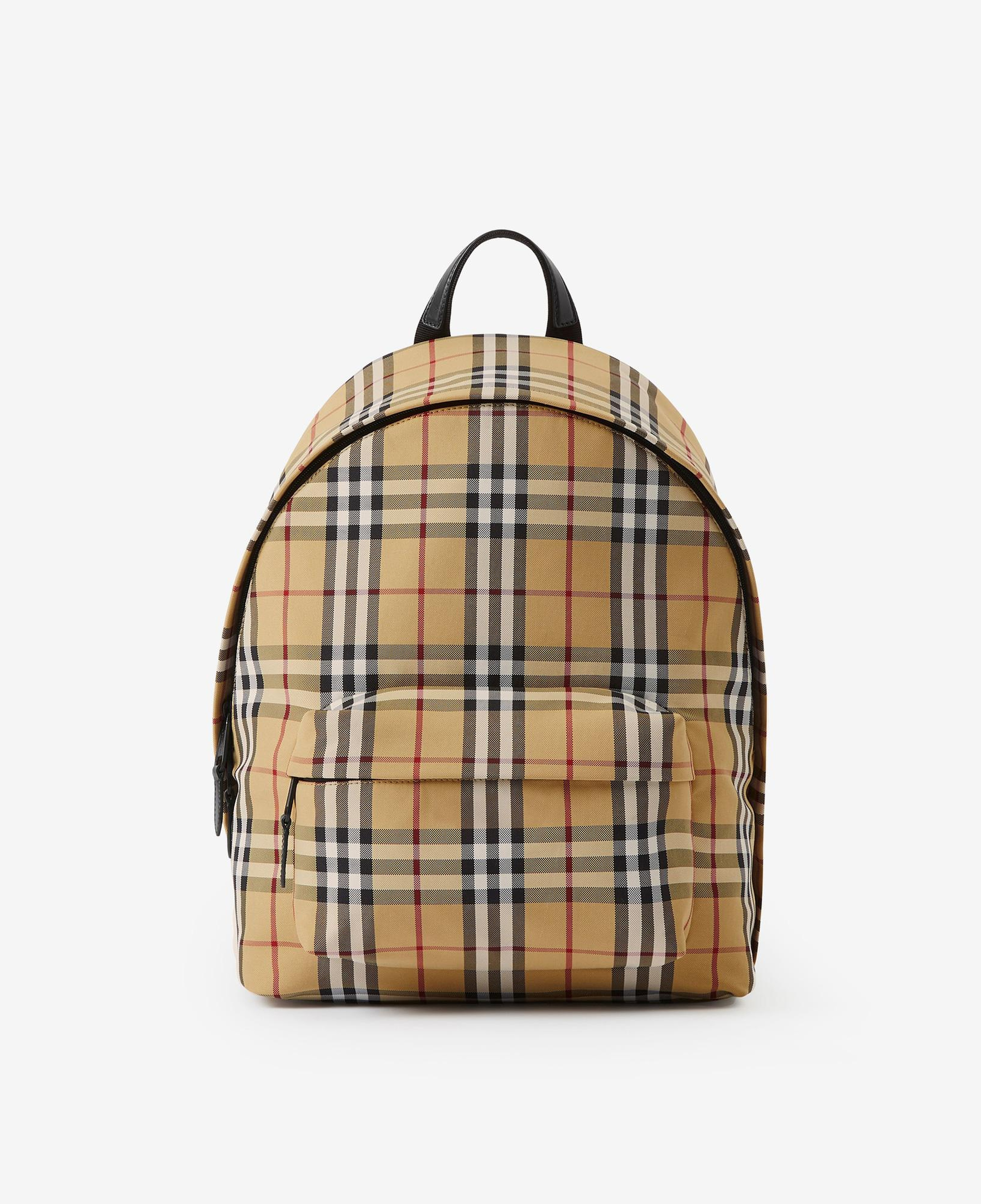 Burberry Check Erkek Bej Sırt Çantası