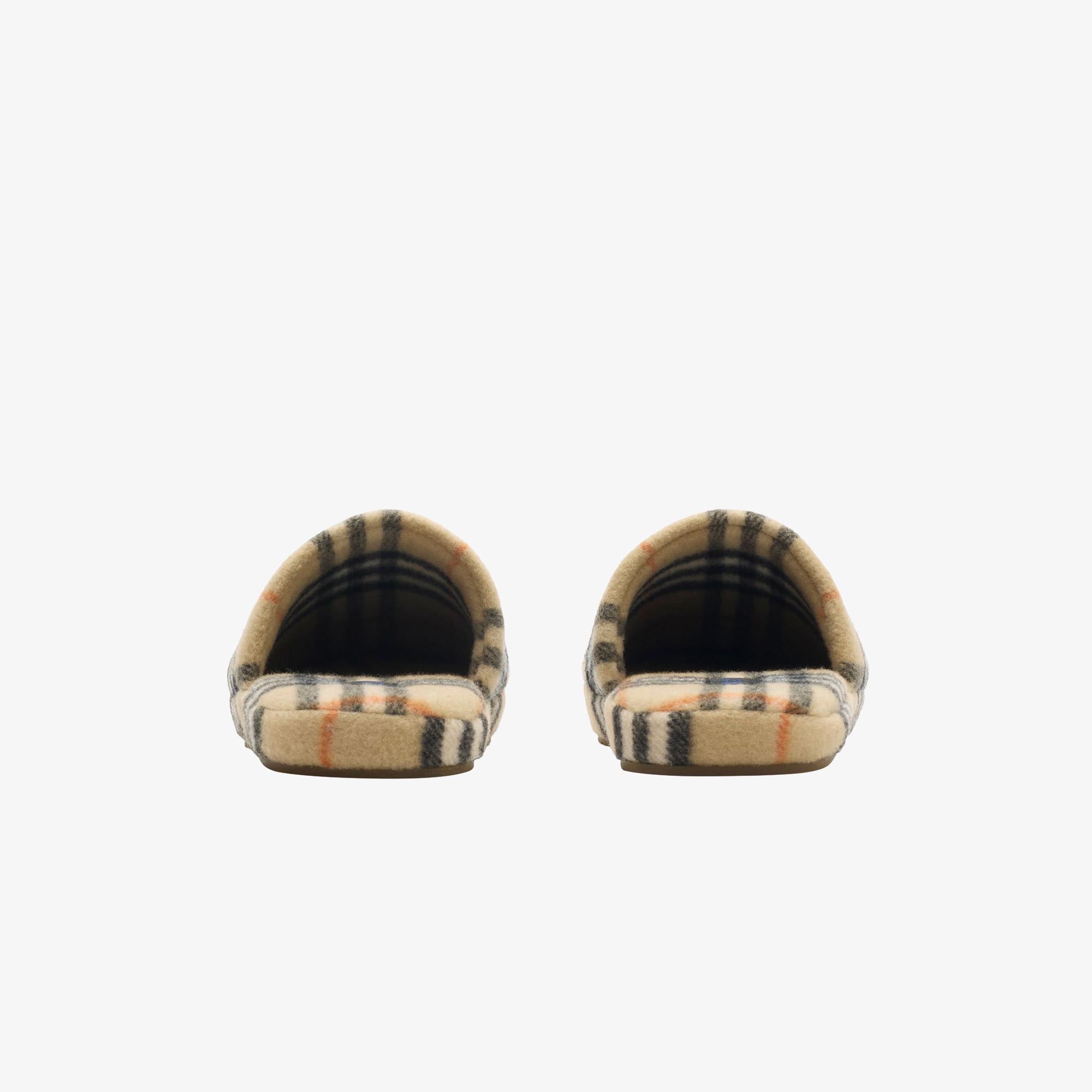 Burberry Quılt Check Kadın Bej Terlik