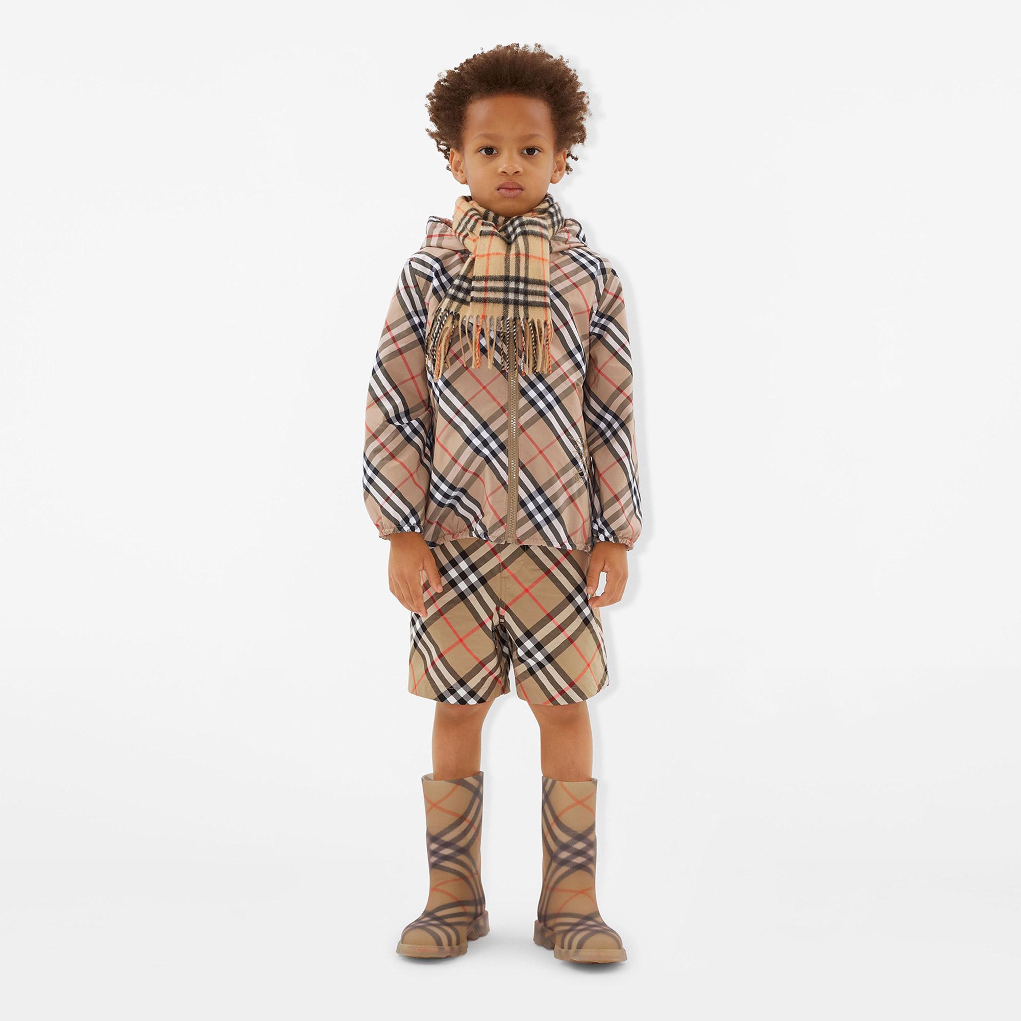 Burberry Check Kaşmir Çocuk Bej Atkı