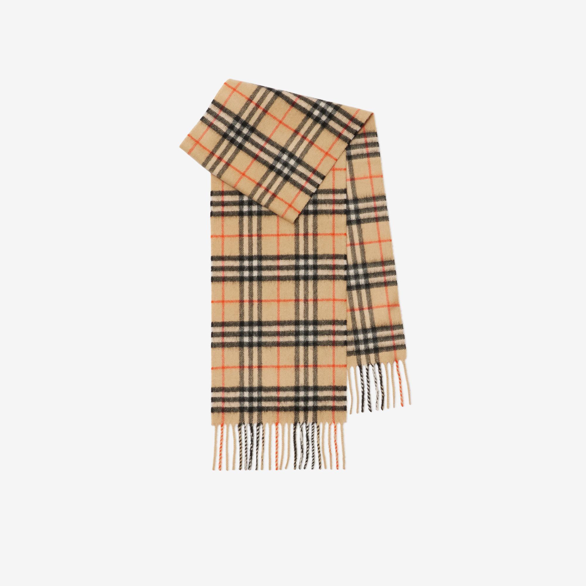 Burberry Check Kaşmir Çocuk Bej Atkı