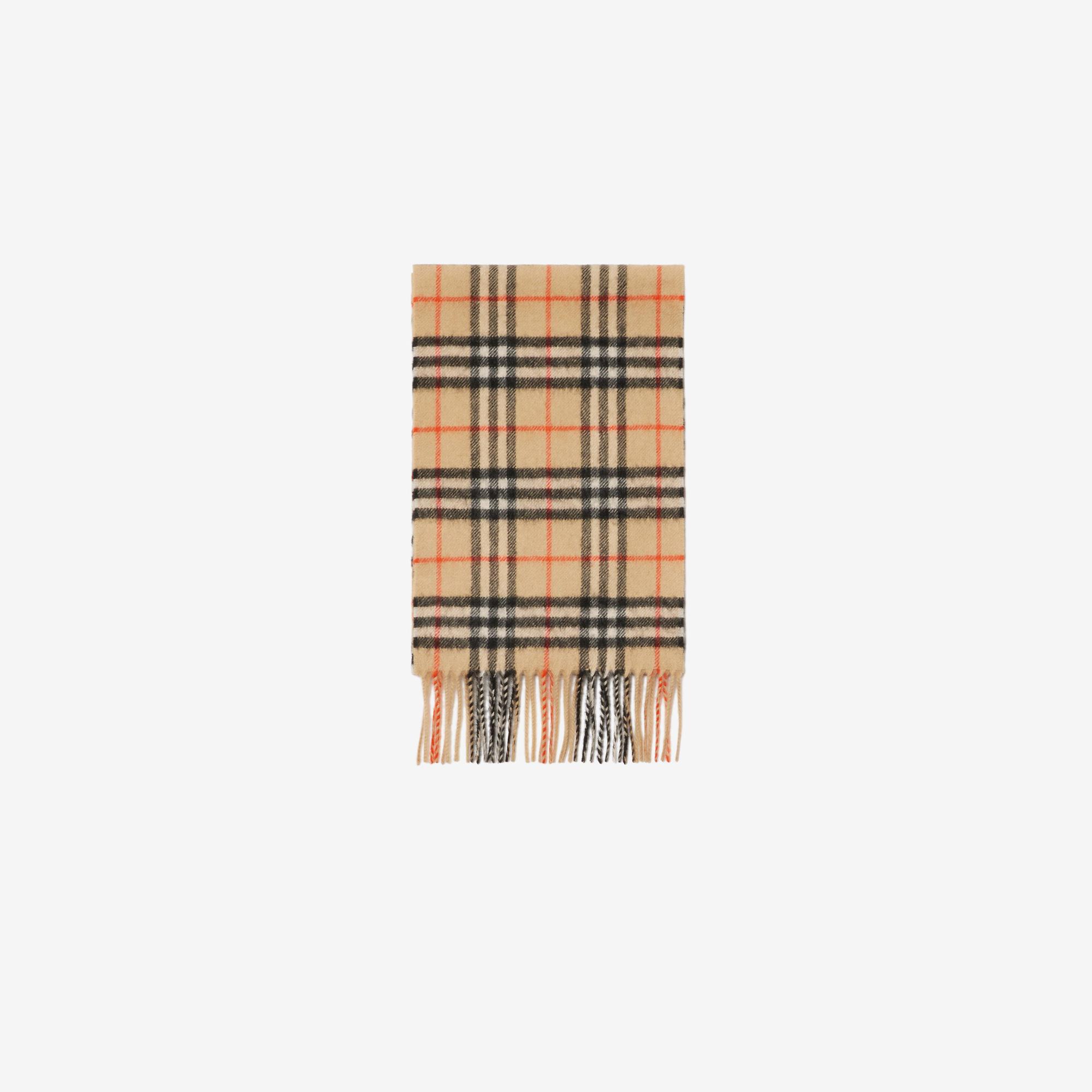 Burberry Check Kaşmir Çocuk Bej Atkı