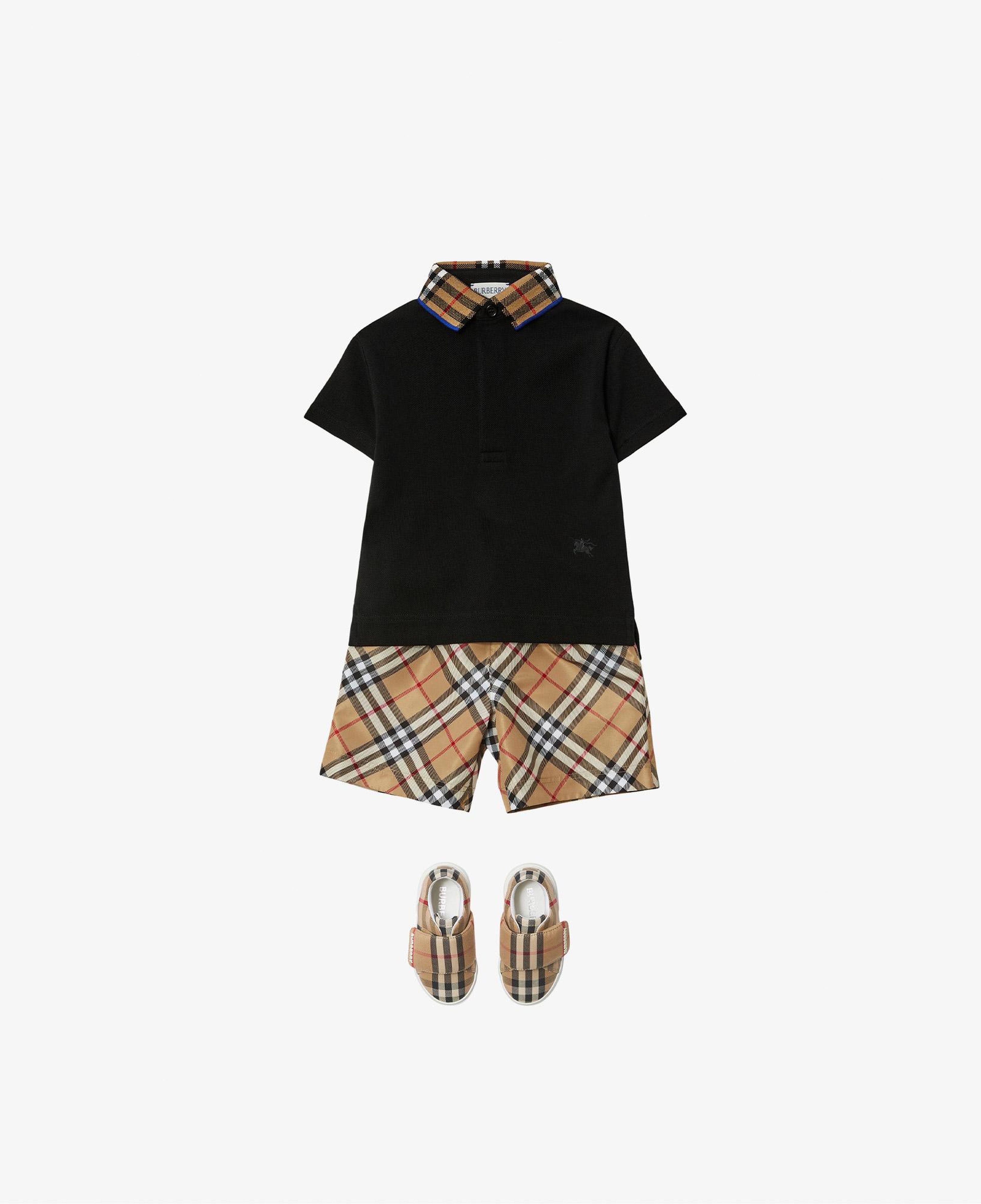 Burberry Check Çocuk Bej Deniz Şortu